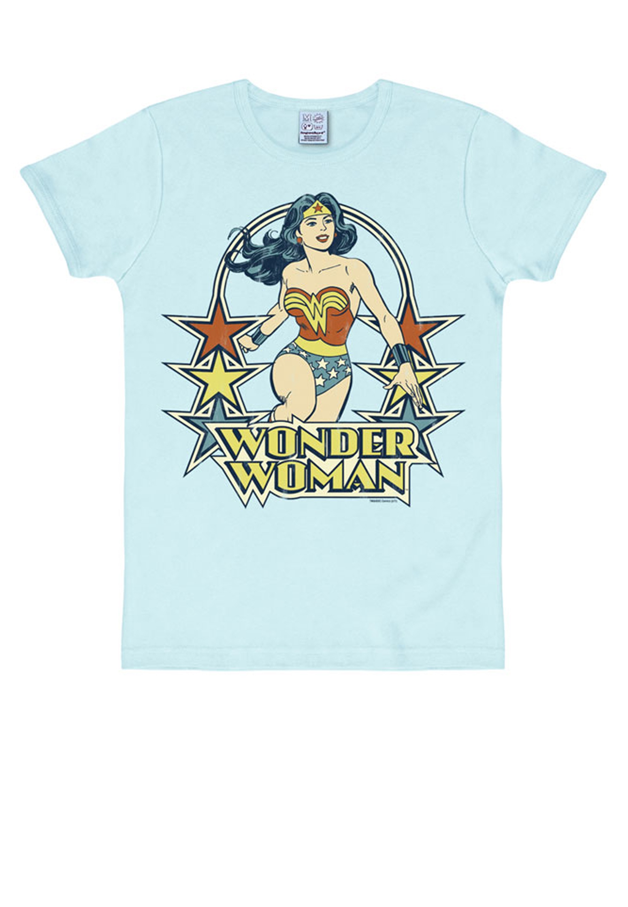 LOGOSHIRT T-Shirt »Wonder Woman«, mit trendigem Retro-Print