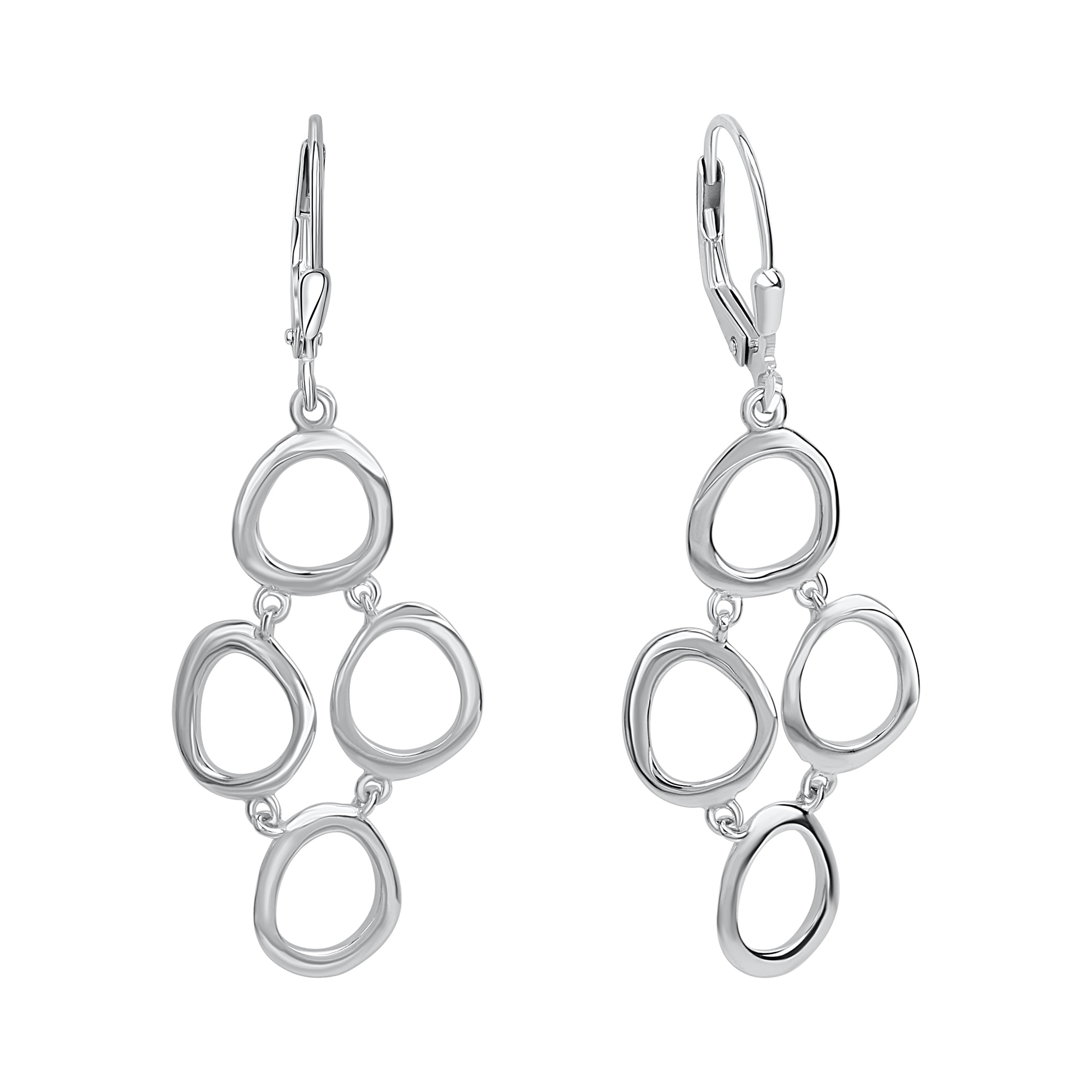 Paar Ohrhänger VIVANCE, weiß, Ohrringe, Damen, one-size, Silber 925 (Sterlingsilber)