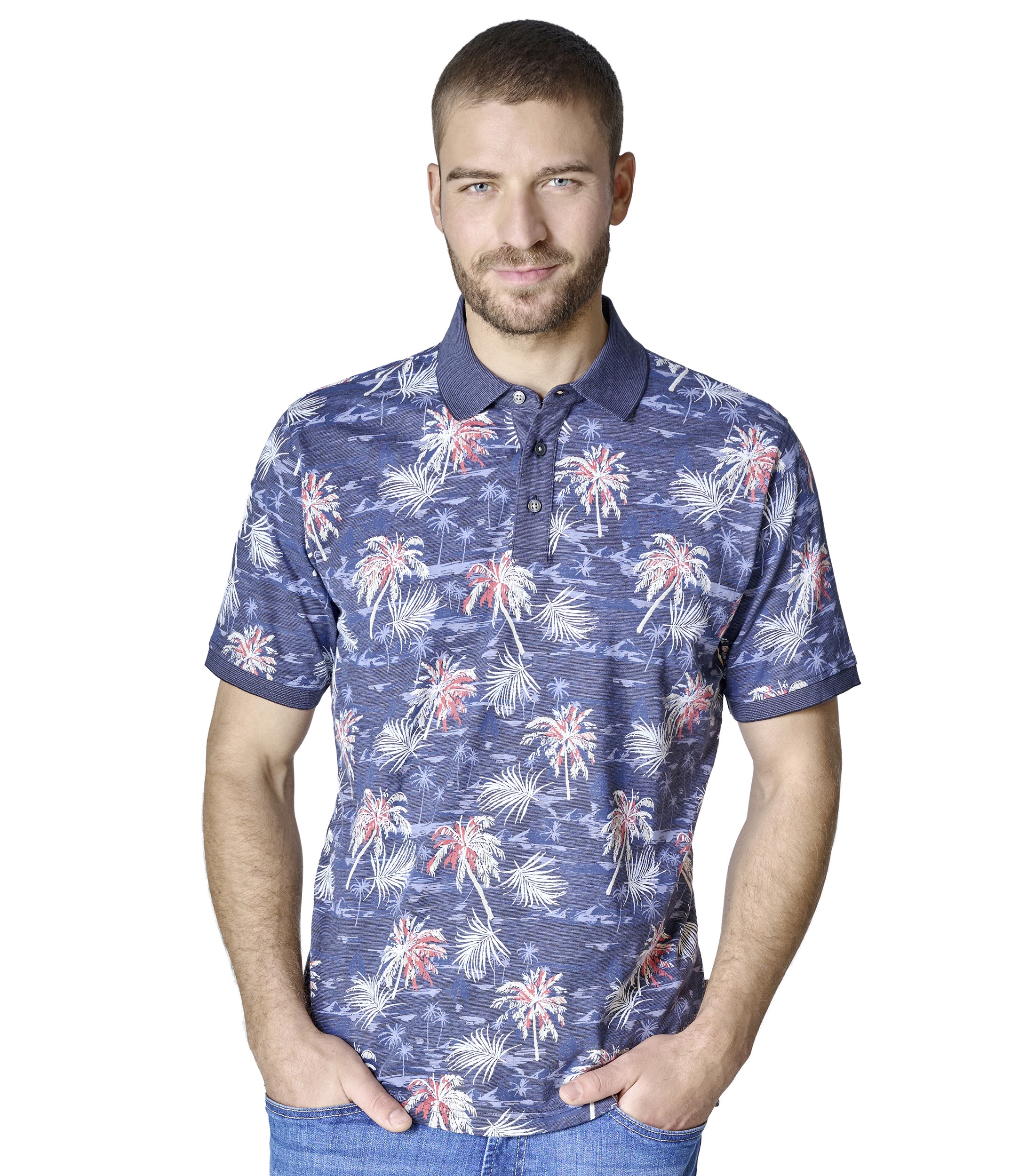 CASAMODA "CASAMODA Polo-Shirt Print"