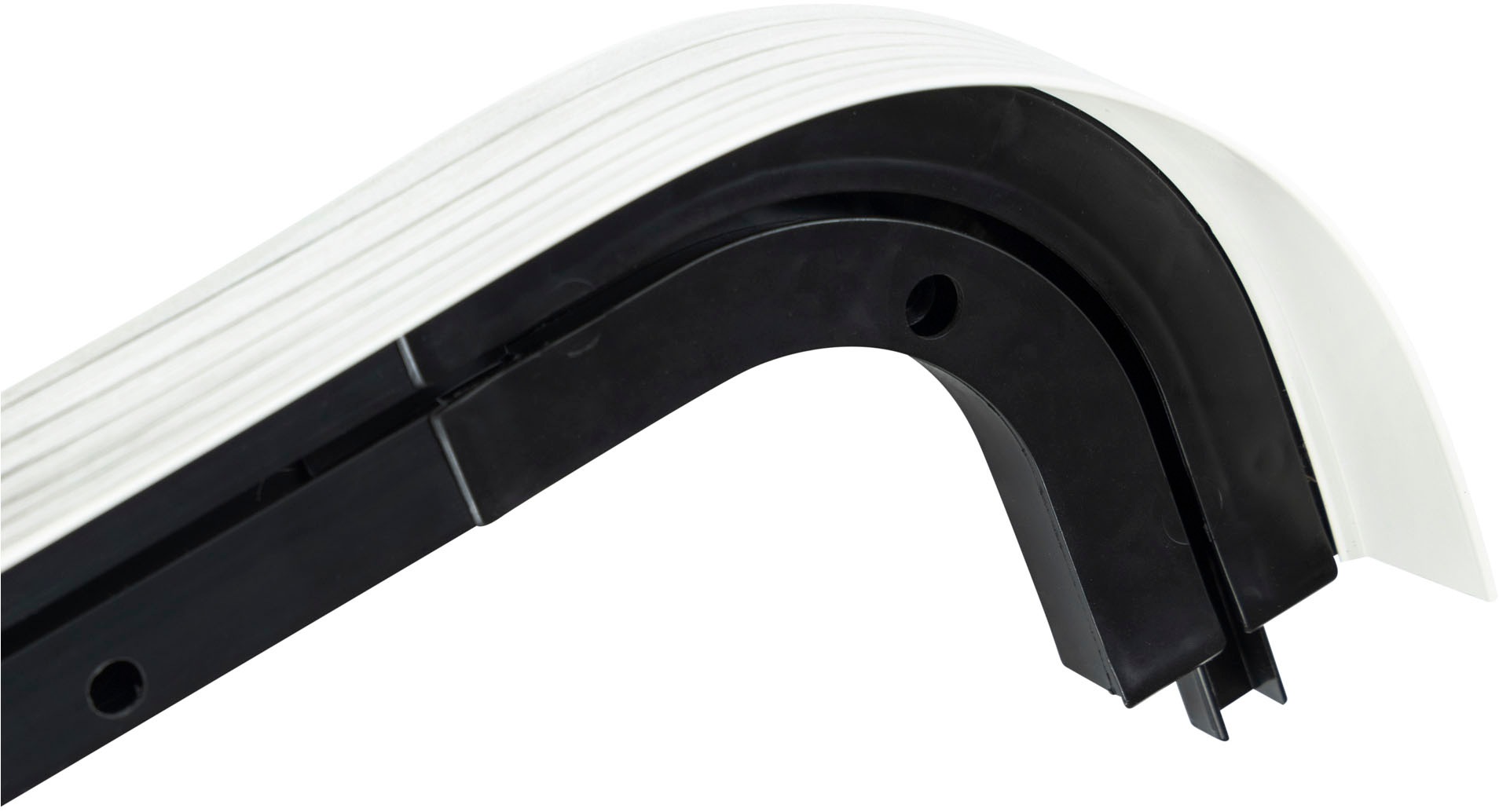 SN DECO GROUP Gardinenschiene »SH1 mit Blende 7,5 cm«, 1 läufig-läufig, Fixmaß, mit Blende 7,5 cm