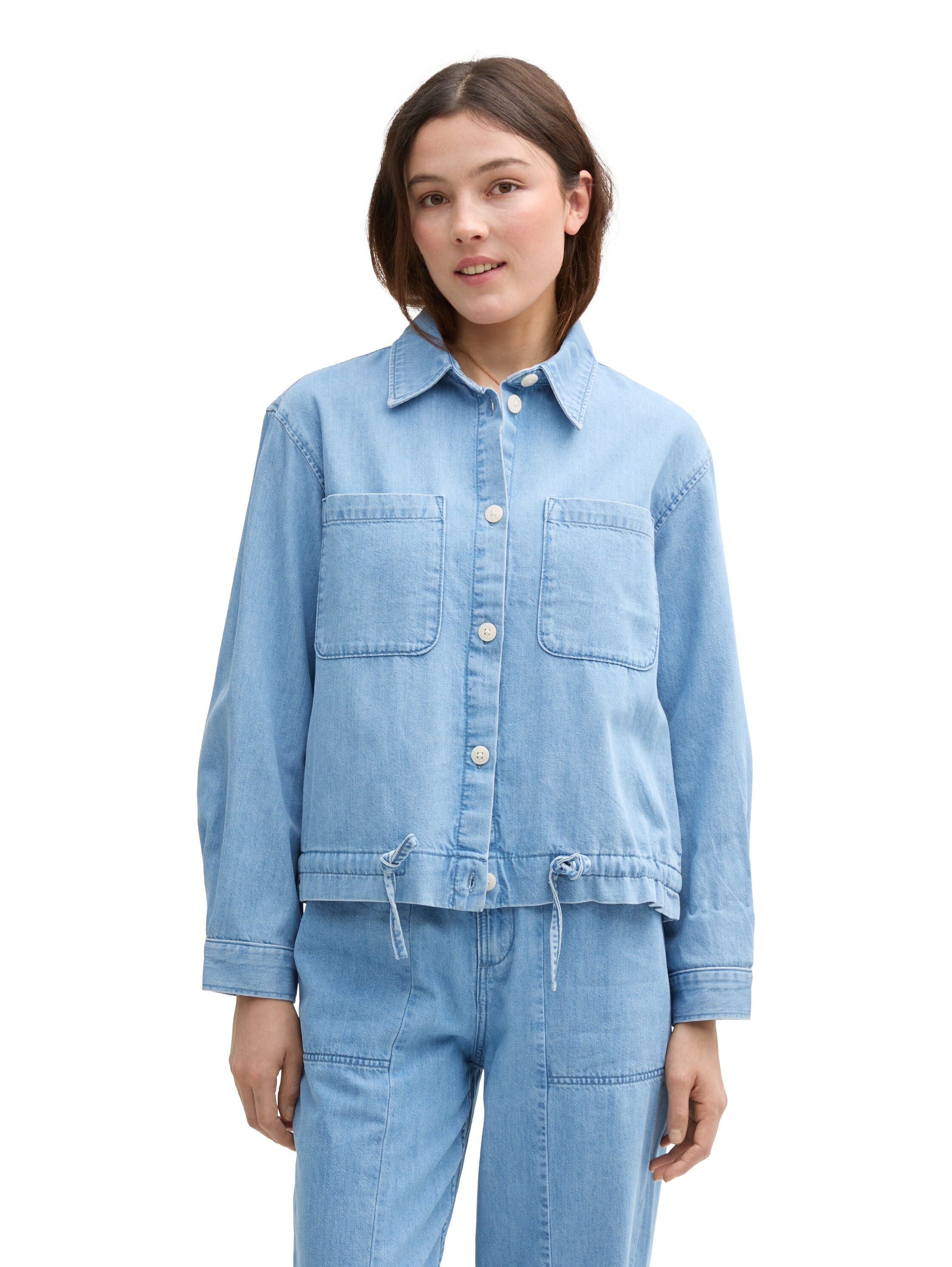TOM TAILOR Denim Jeansjacke, ohne Kapuze, mit Brusttaschen günstig online kaufen