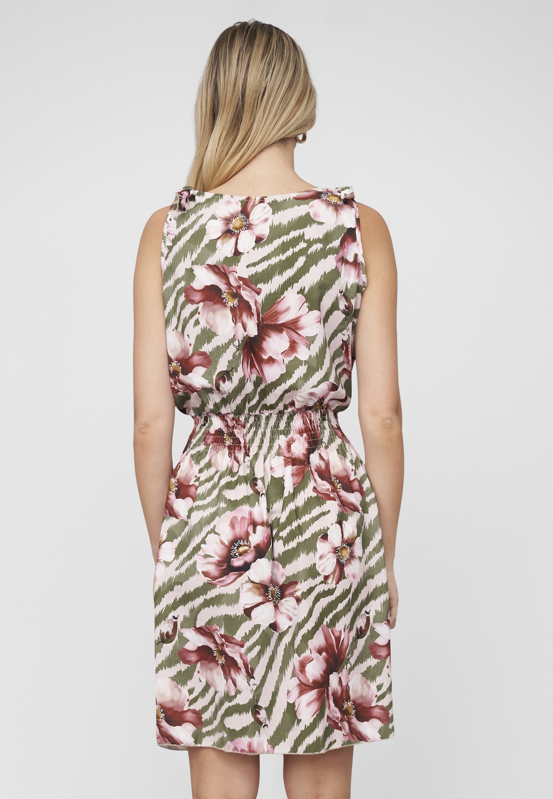 CLOUD 5IVE Shirtkleid »CLOUD 5IVE Dress with buttons and knot details flower print« 1 Stk. tlg.