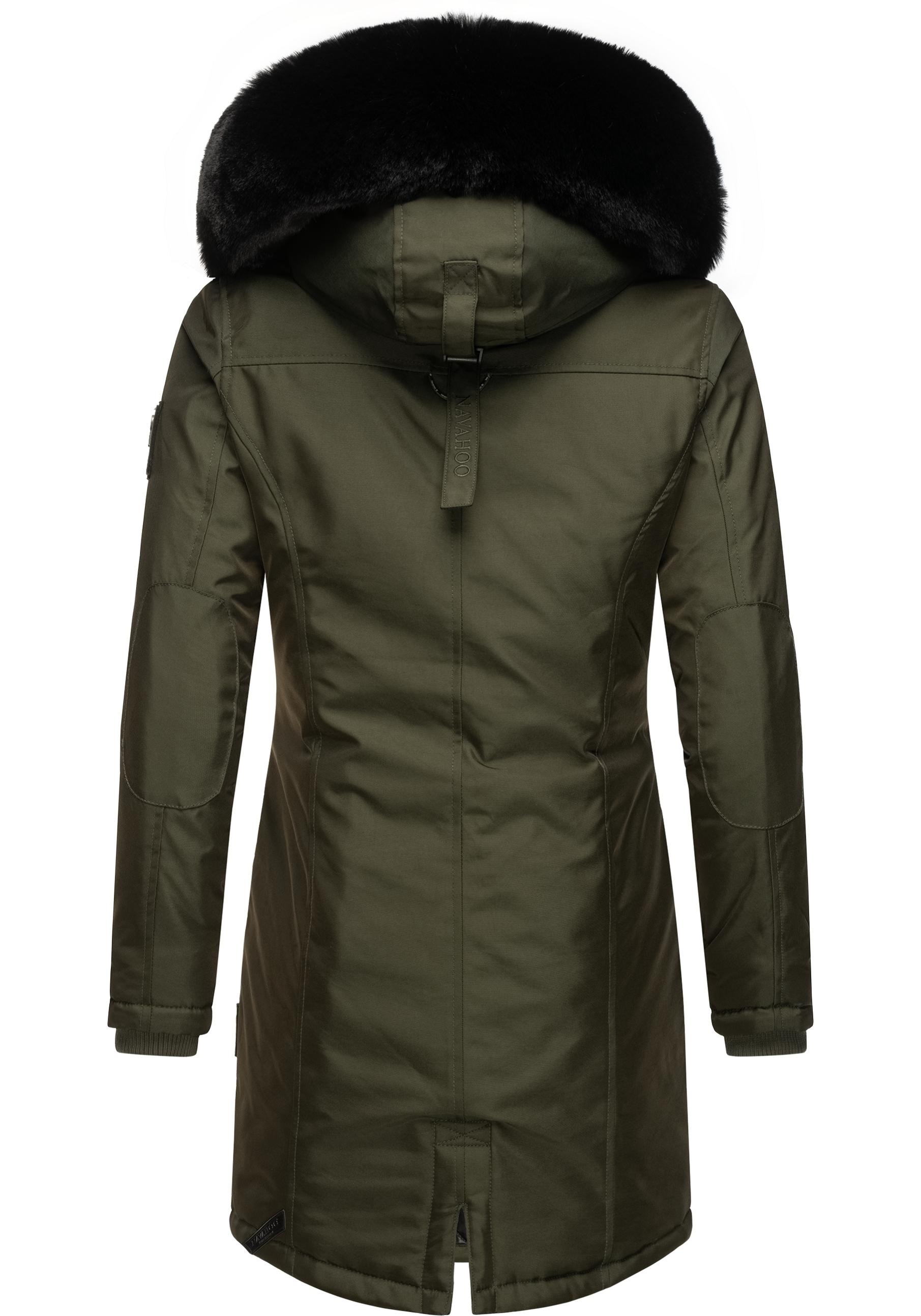 Navahoo Wintermantel »Tiniis«, Parka mit abnehmbarer Kapuze und extra Einkaufstasche