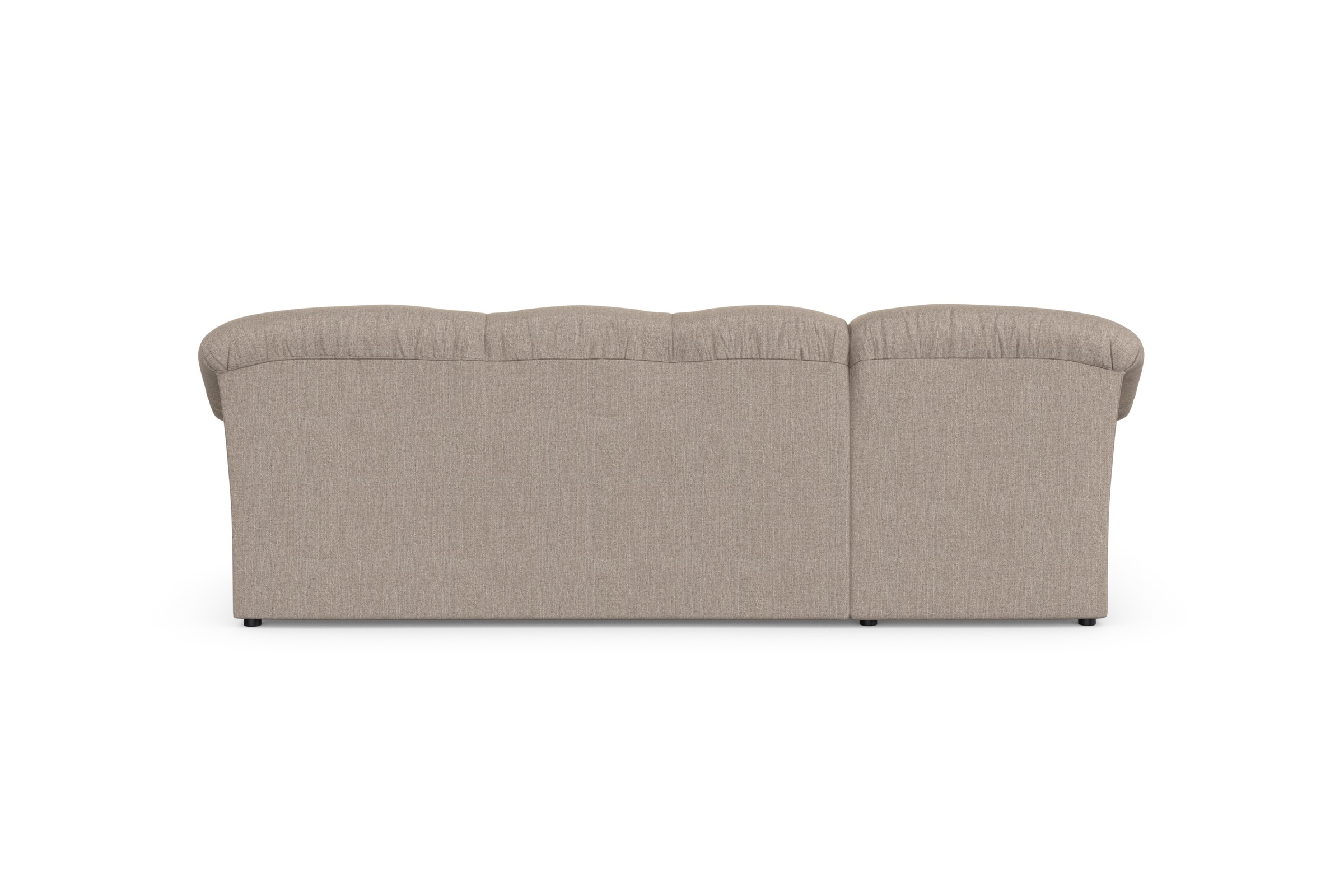 DOMO collection Ecksofa »Pegnitz, elegante Rückensteppung, kompakte Stellmaße 238/141cm, L-Form«, wahlweise mit Bettfunktion