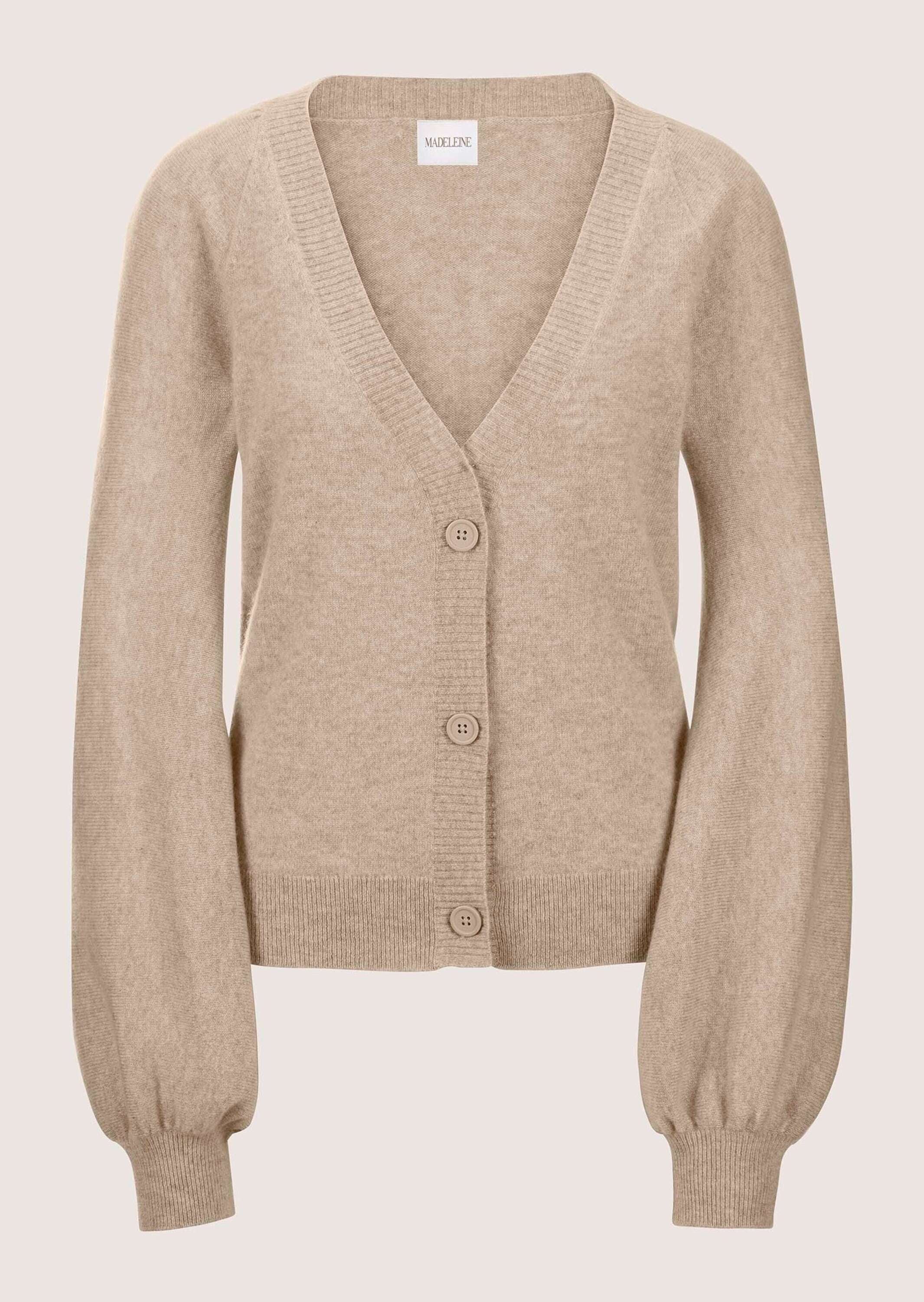 MADELEINE Strickjacke "Strickjacke Kaschmir-Cardigan mit Ballonärmeln" günstig online kaufen