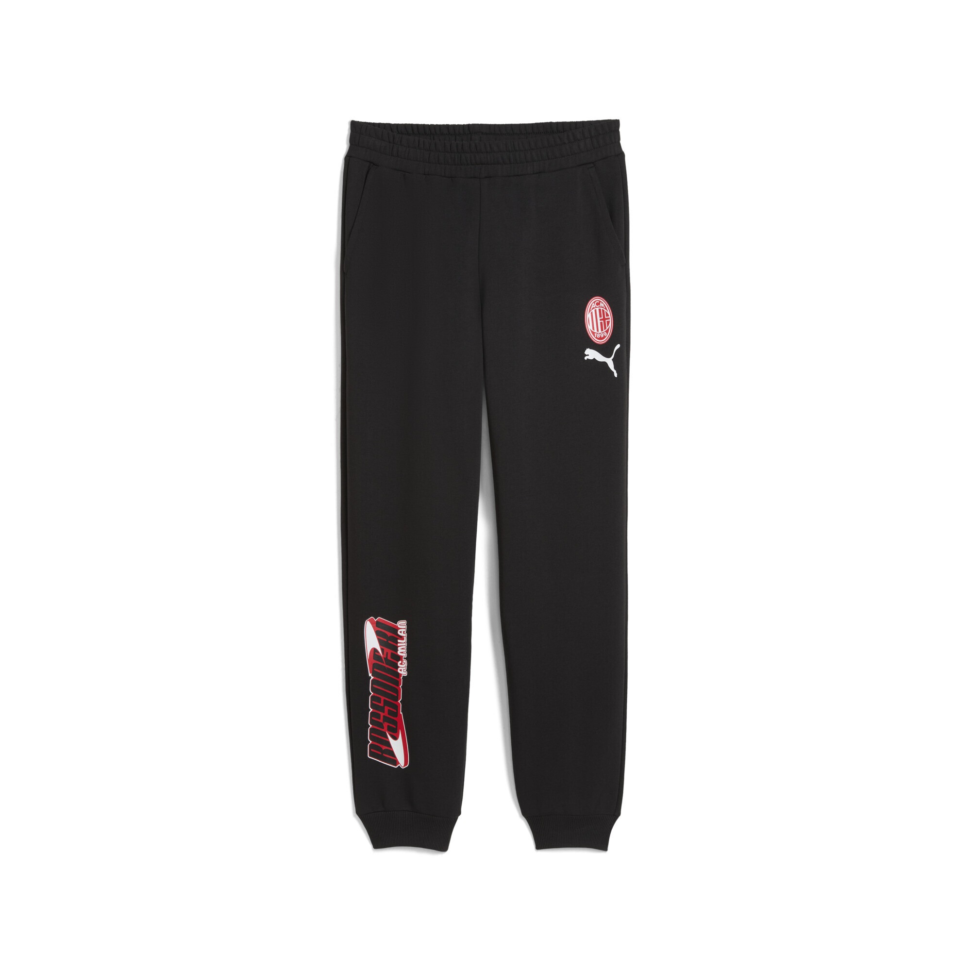 PUMA Damen Sporthose "AC Milan FtblCulture Jogginghose Herren"schwarz for all time rot, Gr. XS, unifarben, 68% Baumwolle, 32% Polyester, Hosen