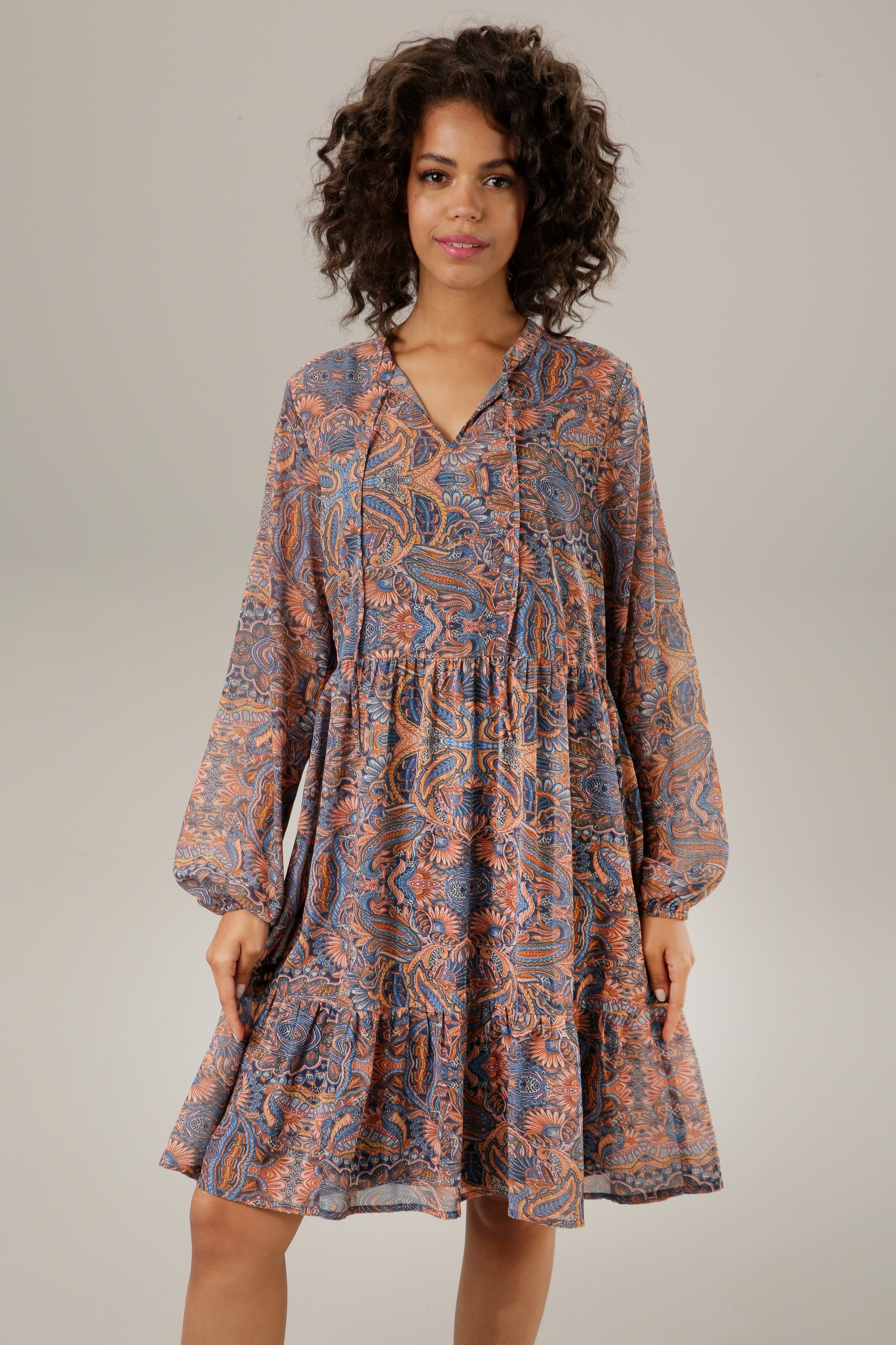 Aniston CASUAL Blusenkleid, mit phantasievollem Paisley-Druck - NEUE  KOLLEKTION für bestellen | BAUR