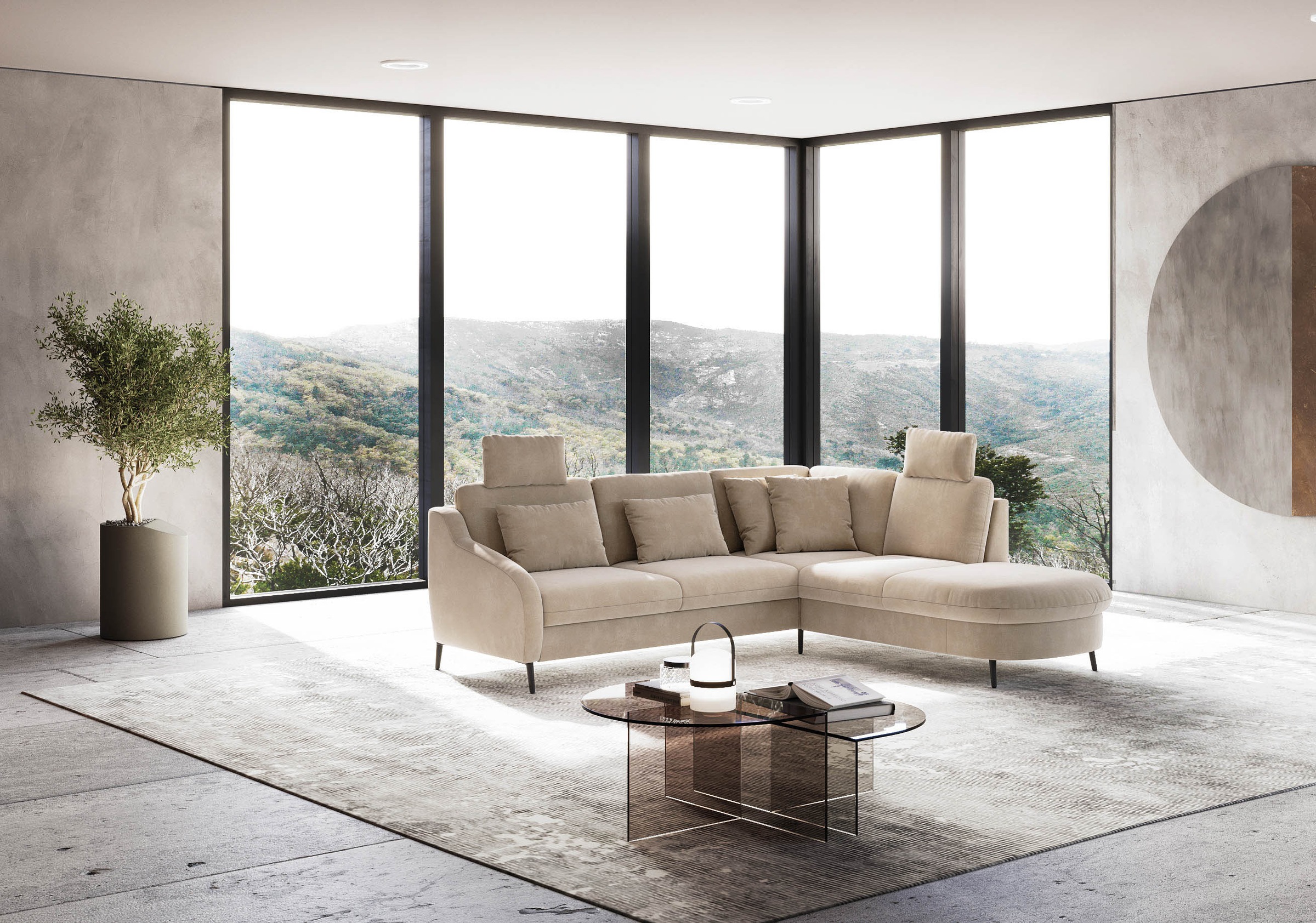 sit&more Ecksofa »Soul L-Form«, wahlweise mit Bettfunktion und Bettkasten oder Schubkasten