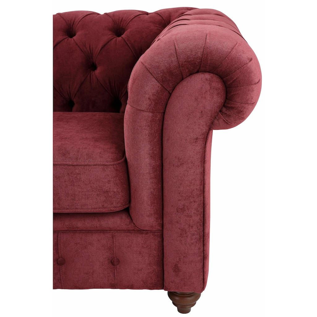 Home affaire Chesterfield-Sofa »Chesterfield Ecksofa, auch in Leder L-Form«