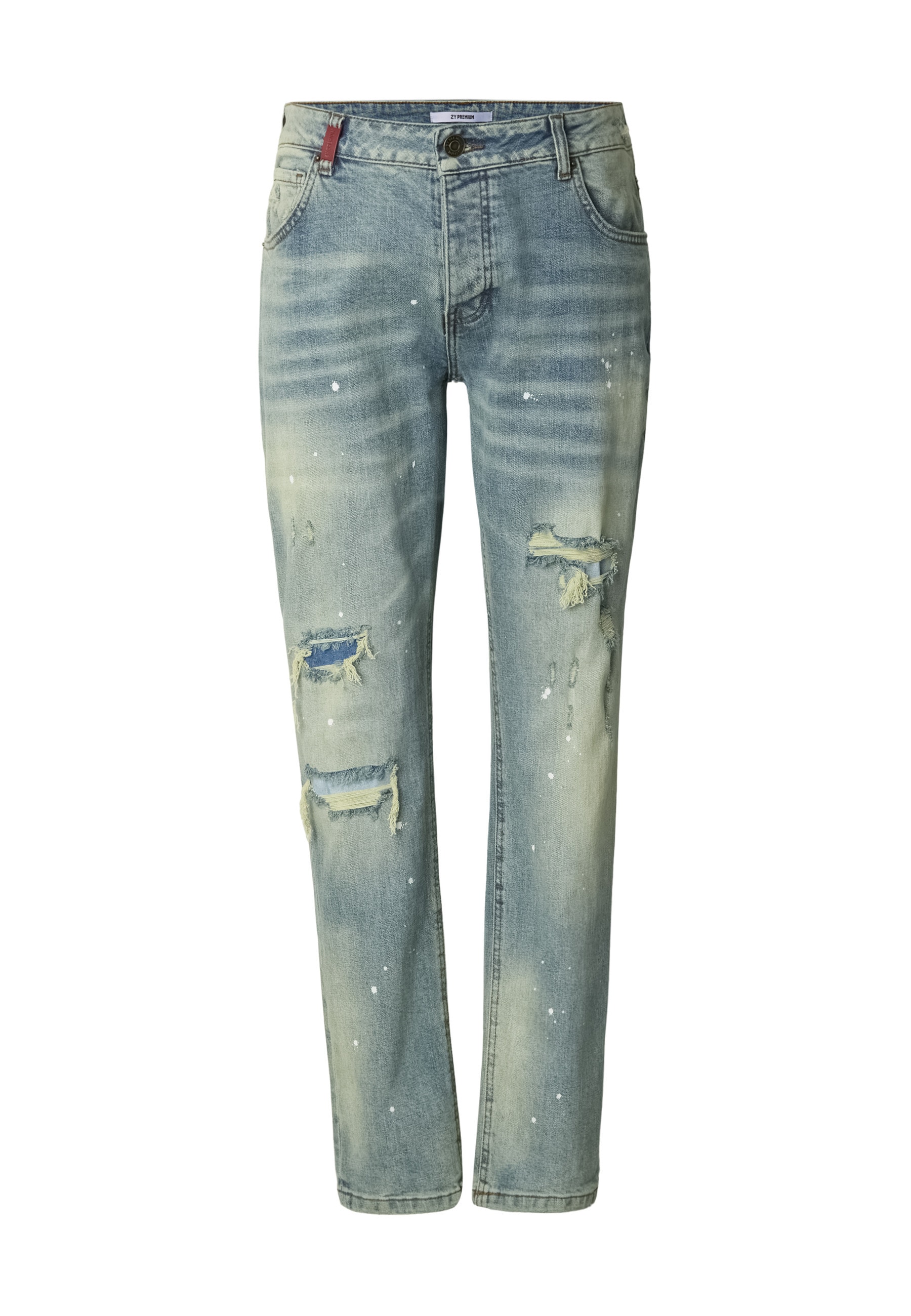 2Y Premium Bequeme Jeans "2Y Premium VICTOR RIPPED SLIM FIT JEANS" günstig online kaufen