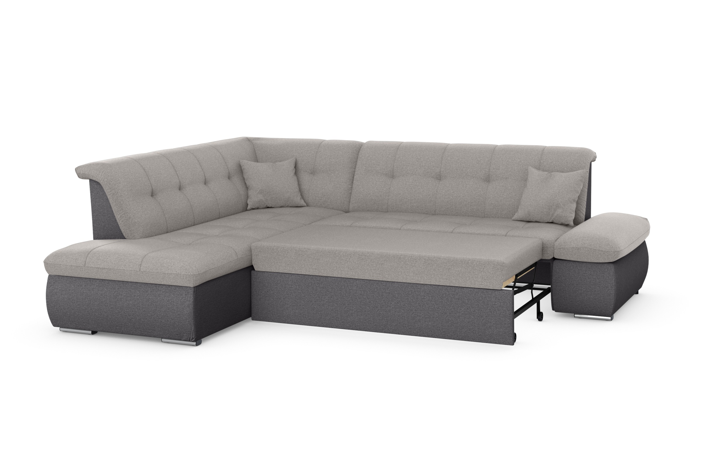 DOMO collection Ecksofa »Moric L-Form«, wahlweise mit Bettfunktion und Armlehnenverstellung, auch in Cord