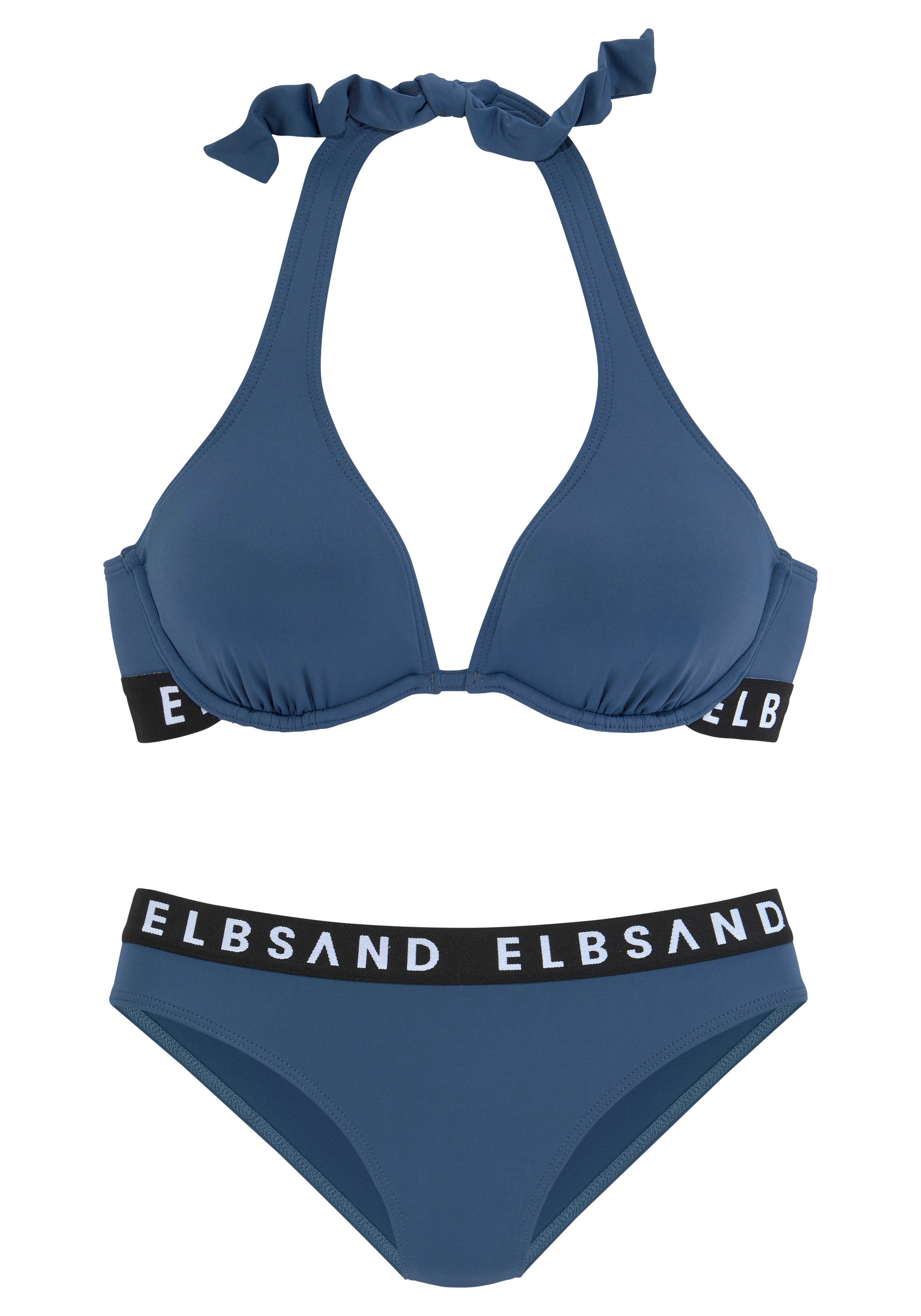Elbsand Bügel-Bikini, mit Markenschriftzügen in Kontrastfarbe günstig online kaufen