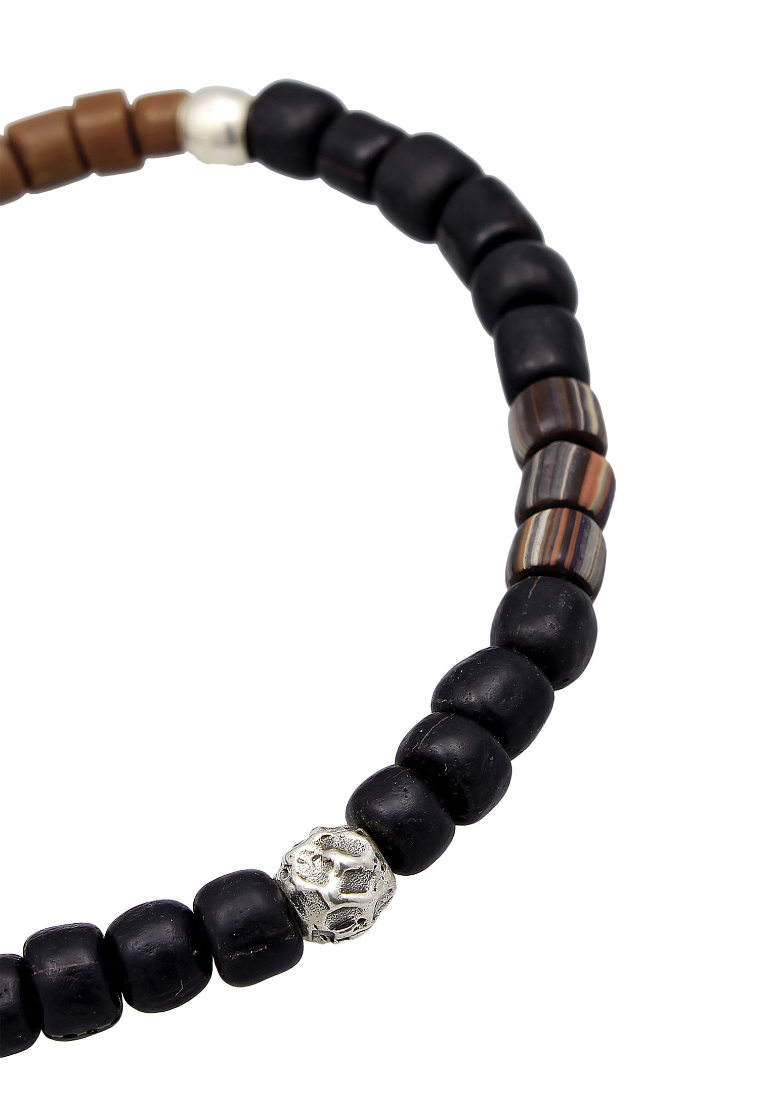 Kuzzoi Armband »Glas Beads 925 Silber«
