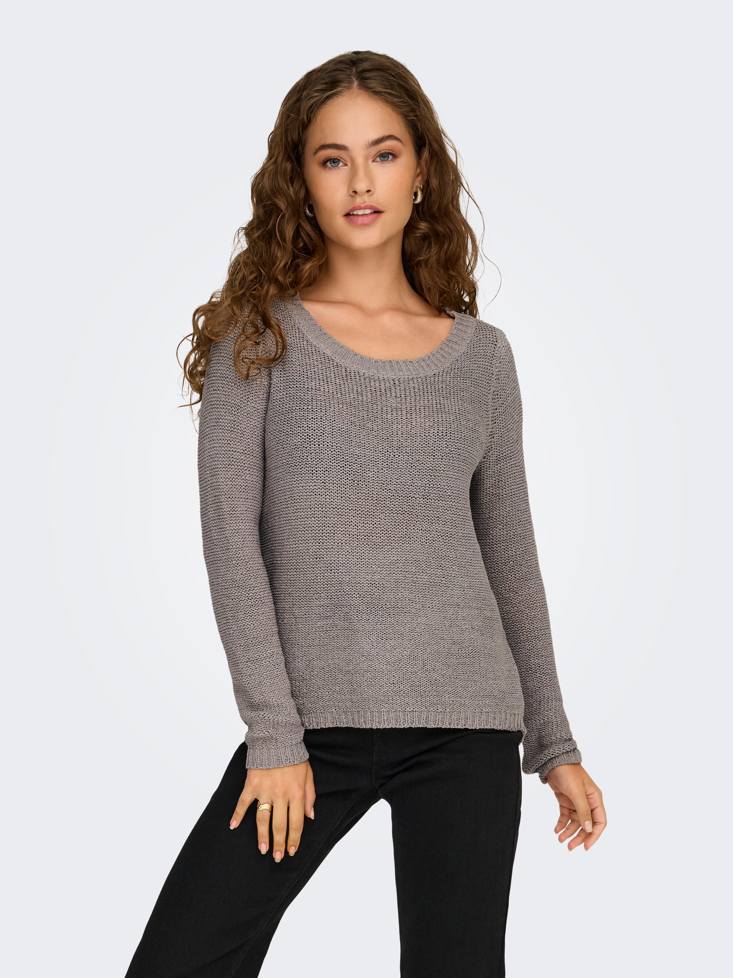 ONLY Strickpullover "ONLGEENA XO L/S PULLOVER KNT NOOS", mit Rundhalsaussch günstig online kaufen