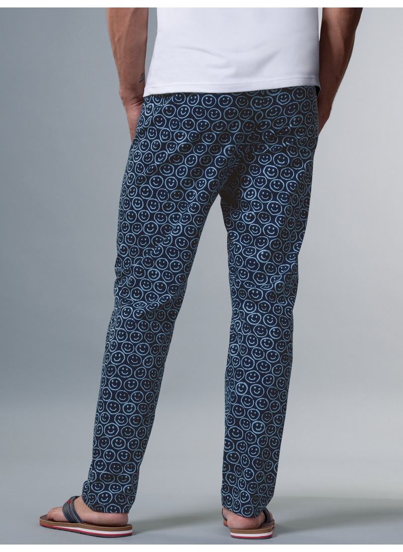 Trigema Schlafanzug »TRIGEMA Pyjamahose mit Smiley-Print«, (1 tlg.)