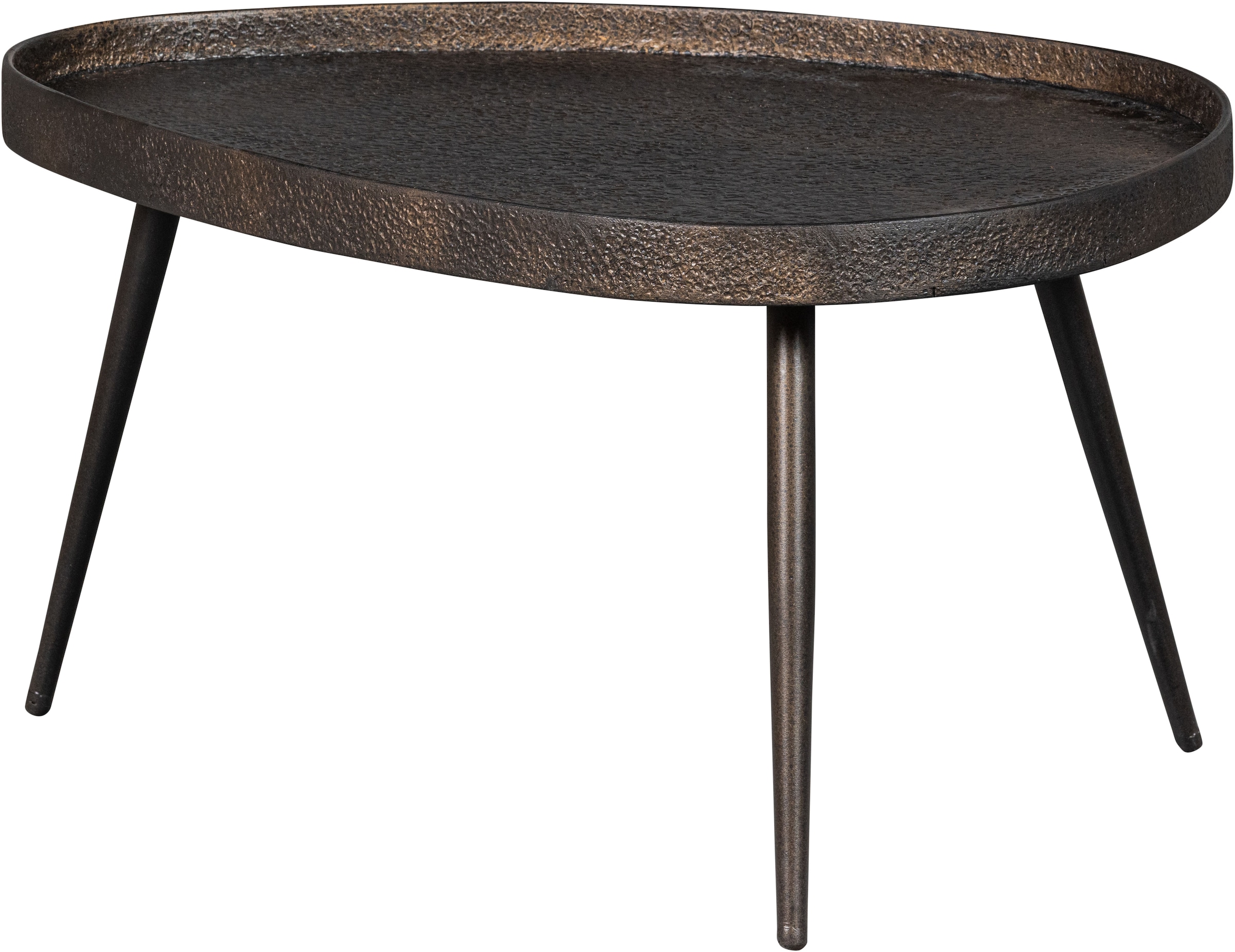 WOOOD Beistelltisch »Crude mit Multiplex-Zinkbeschichtung und Metallbeinen 71 x 52 x 39 cm« Set, 2 Stk. tlg. 2er-Set, unterschiedliche Größen im Set, Tragkraft je 15 kg
