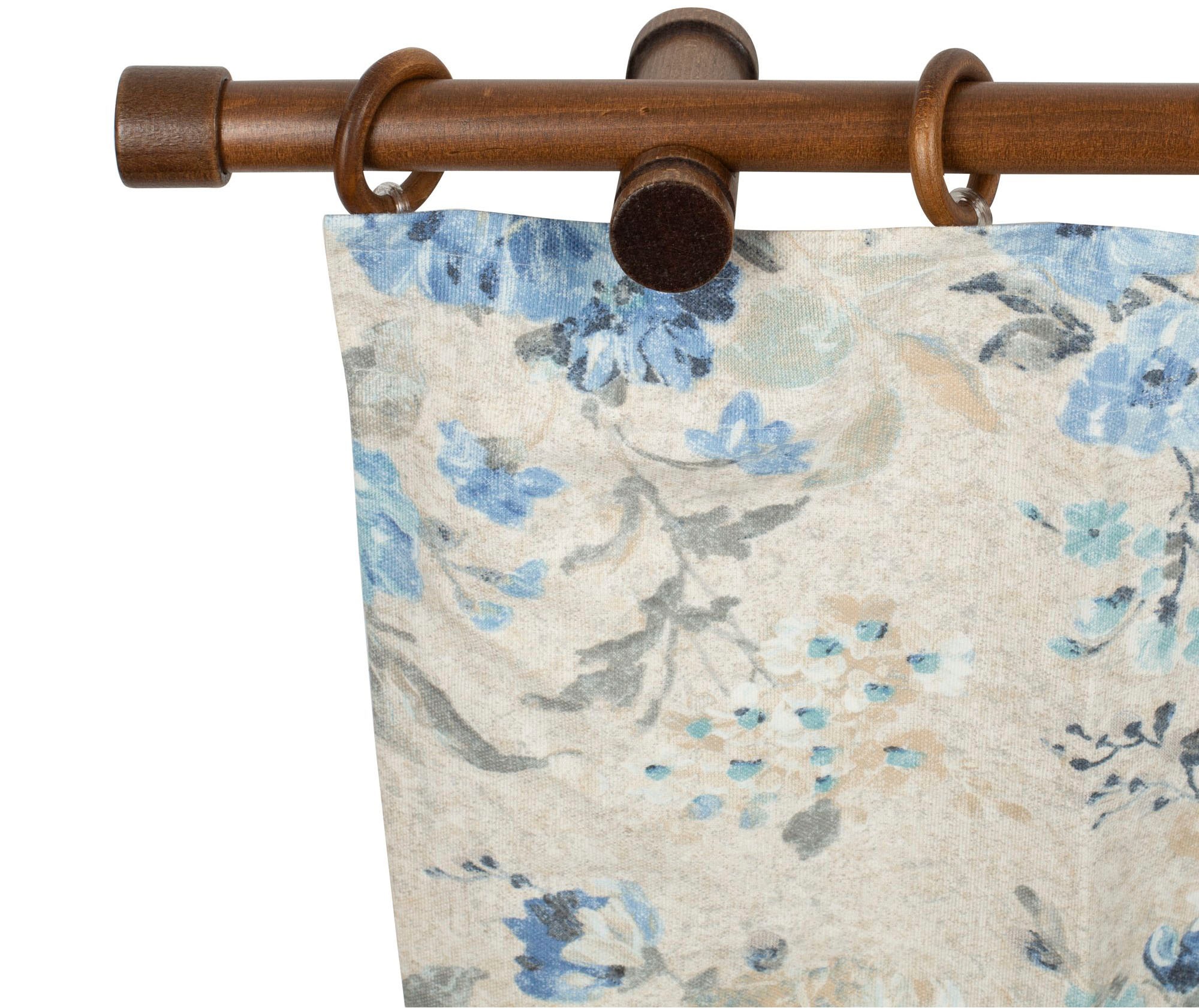 SN DECO GROUP Gardinenstange "Cafiro" 1 läufig-läufig Fixmaß 28 mm, Holz, v günstig online kaufen