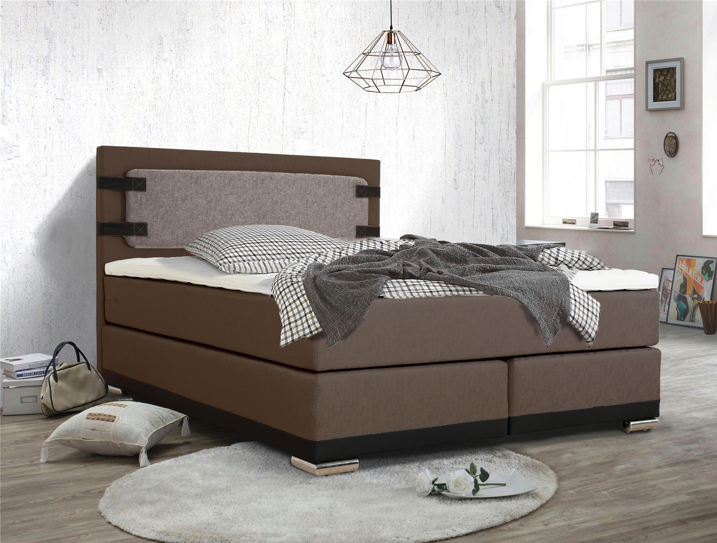 INOSIGN Boxspringbett "Strada", incl. Topper, 3 Breiten, 3 Härtegrad-Ausfüh günstig online kaufen