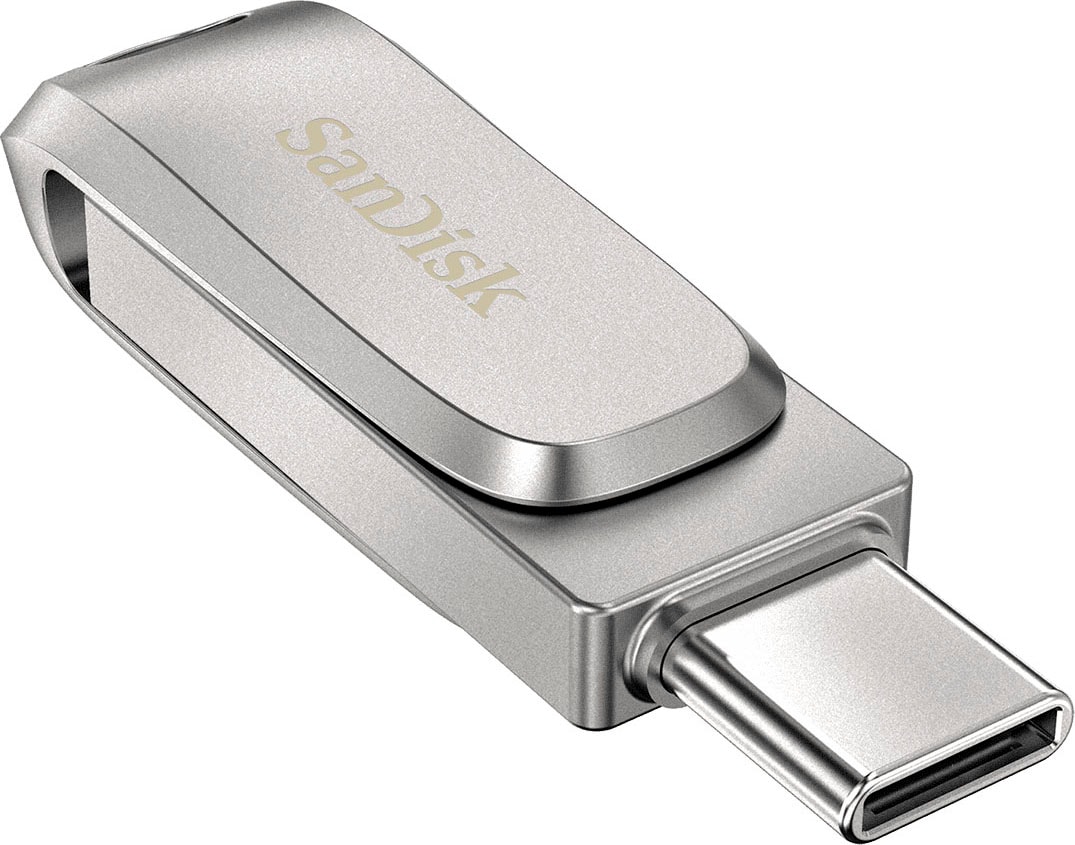 Sandisk USB-Stick »Ultra® Dual Drive Luxe USB Type-C™ 64 GB«, (USB 3.1 Lesegeschwindigkeit 150 MB/s)