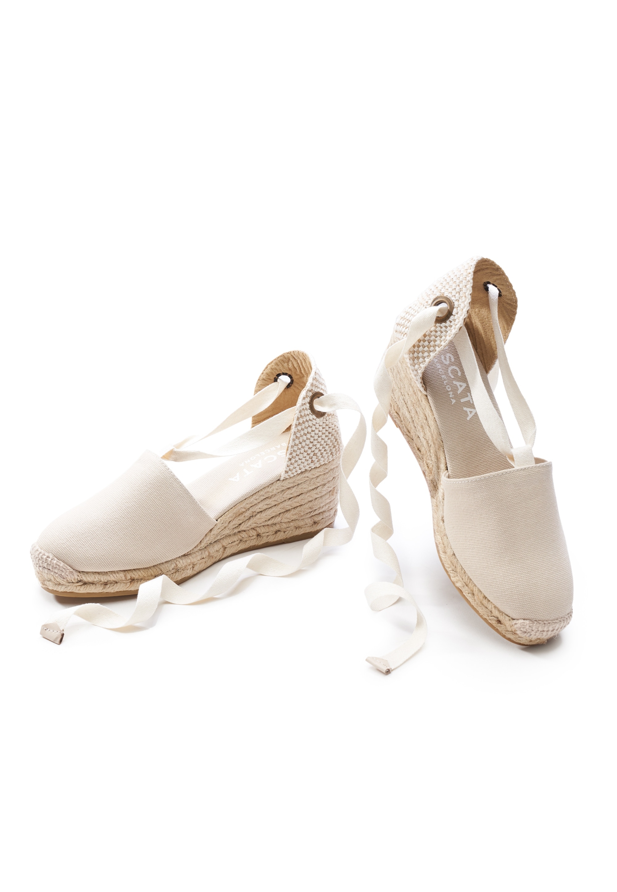 VISCATA Espadrille »Escala«, mit Keilabsatz und eleganter Knöchelschnürung