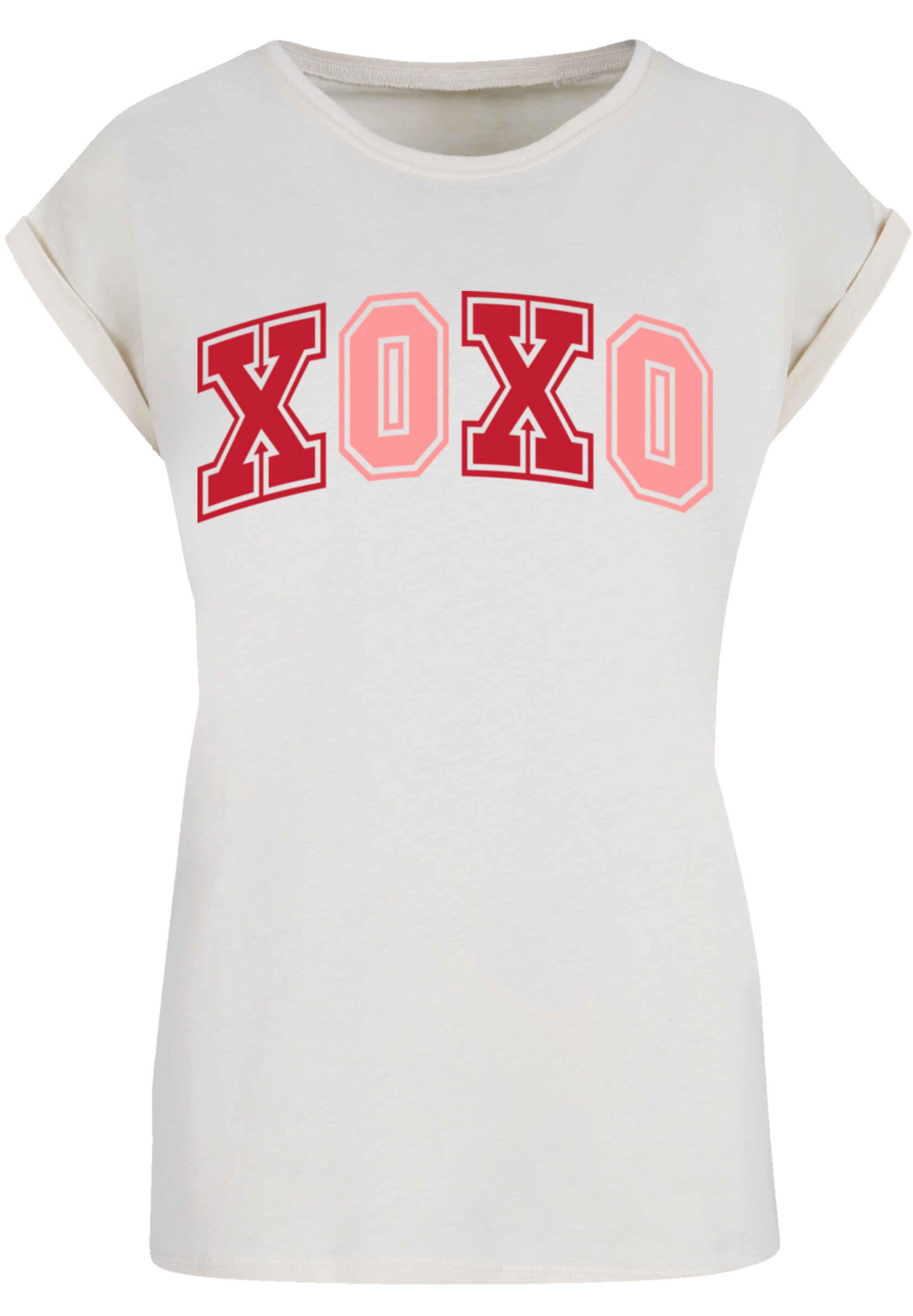 F4NT4STIC T-Shirt »xoxo Varsity College Valentinstag«, Premium Qualität