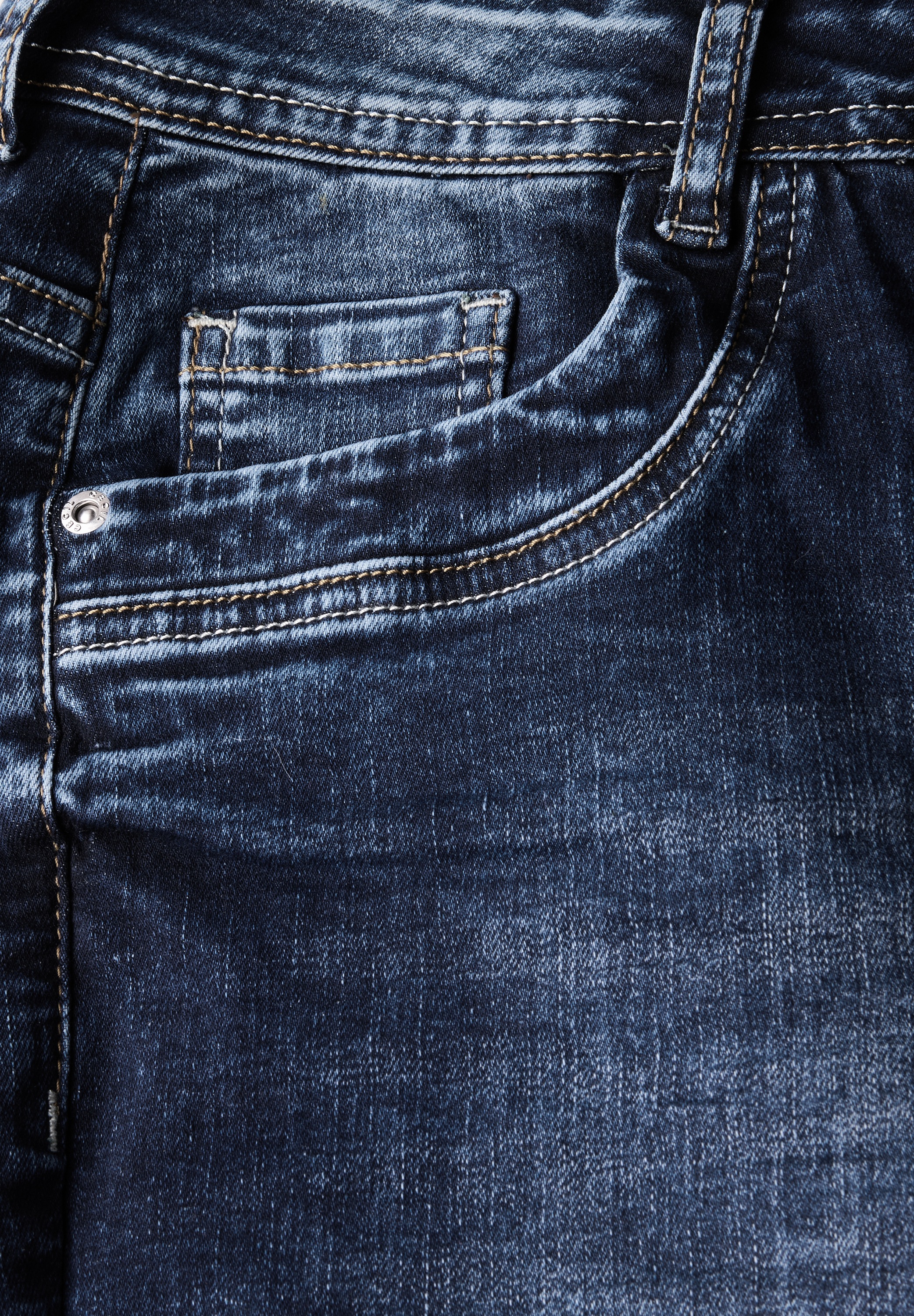 Thumbnail - Cecil Slim-fit-Jeans High Waist