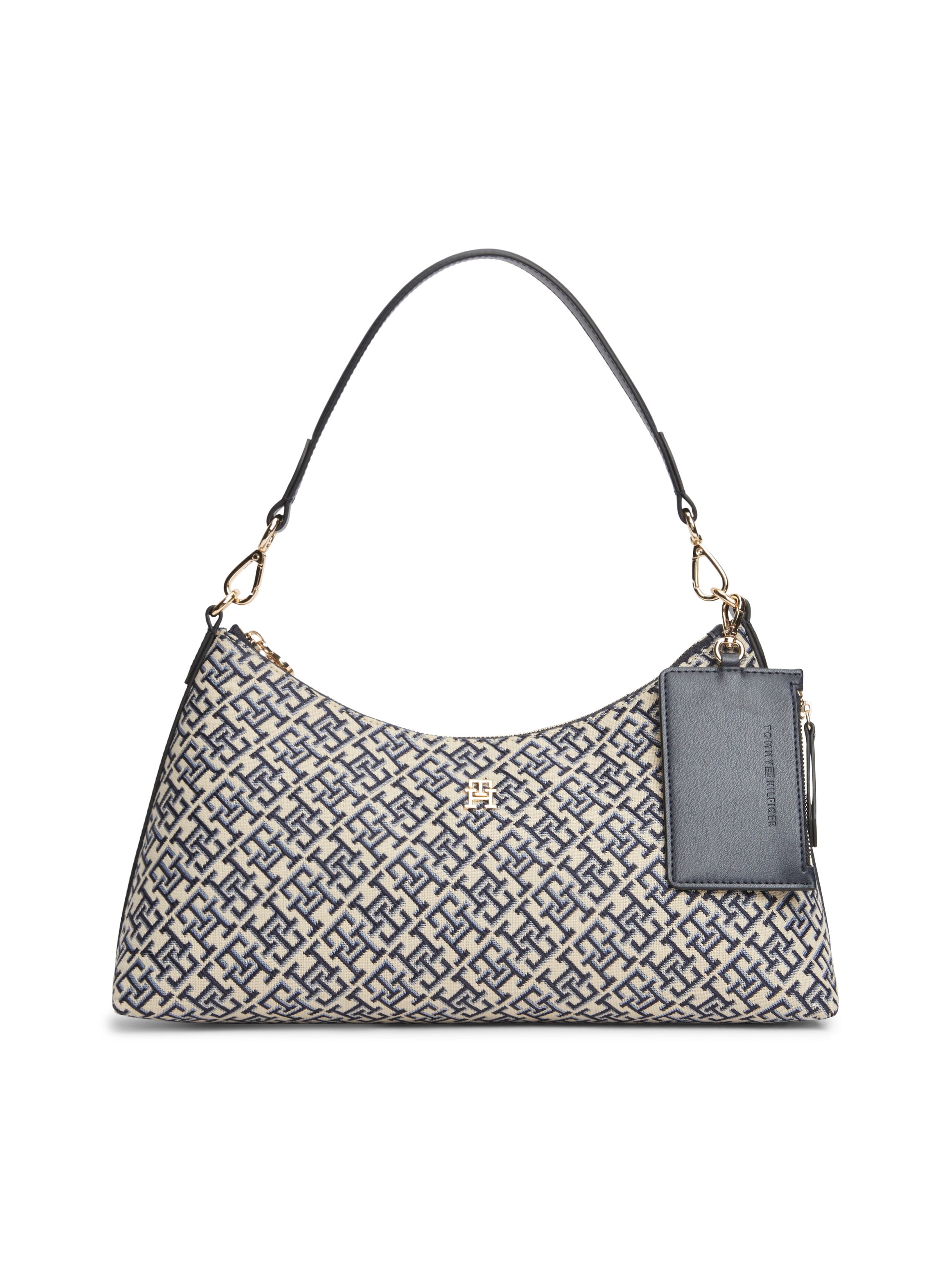 Tommy Hilfiger "TH ICON SHOULDER BAG JACQUARD" Damen Handtasche, Tragetasche mit TH-Logostickerei