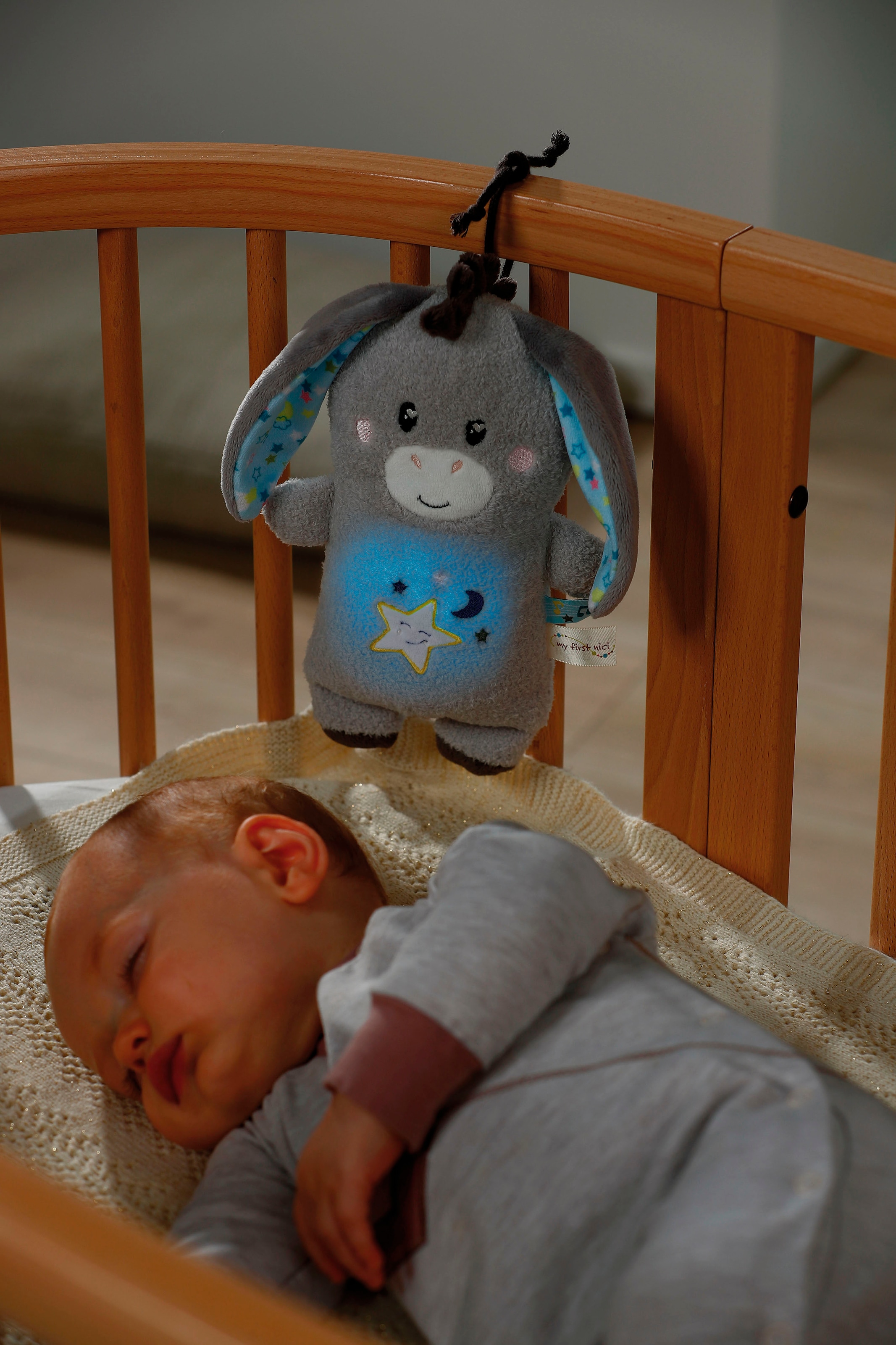 Nici Kuscheltier »My First NICI, Esel Littledoo 25 cm«, Baby Einschlafhilfe; mit Licht und Sound