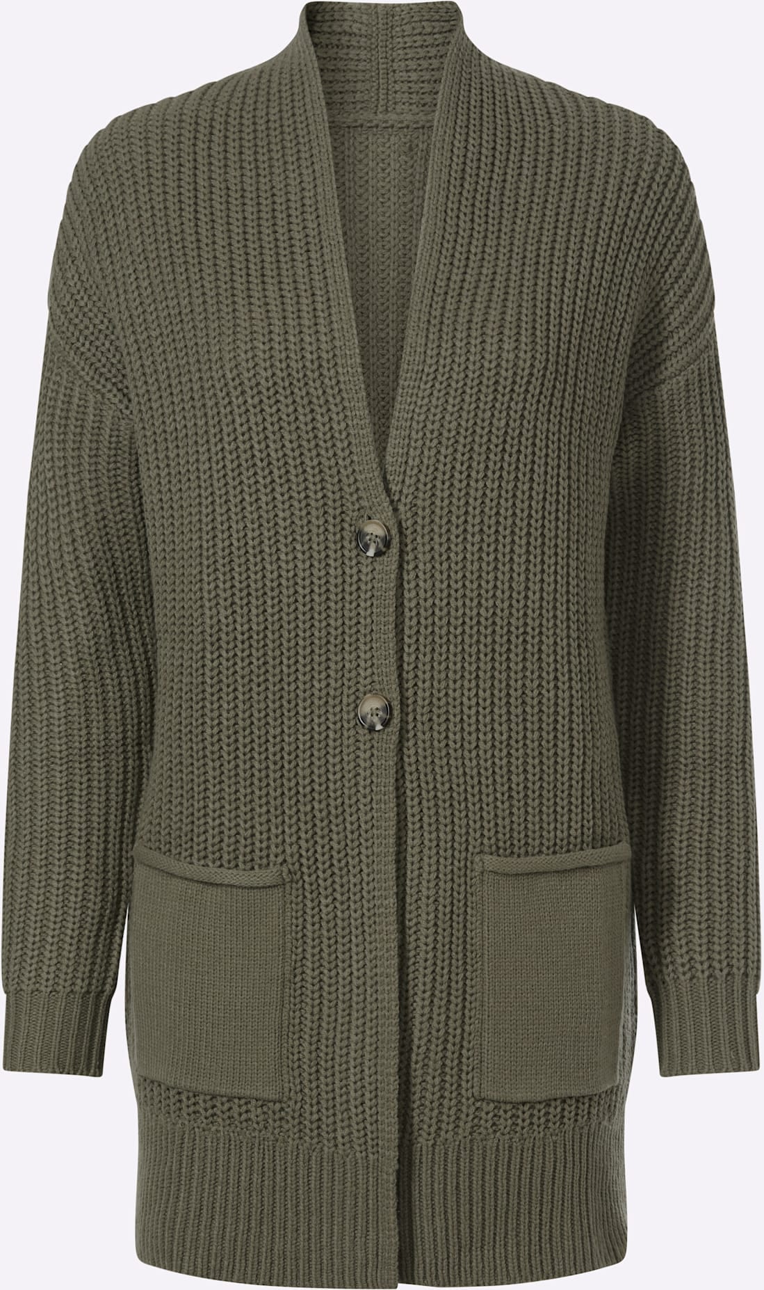 Classic Basics Longstrickjacke