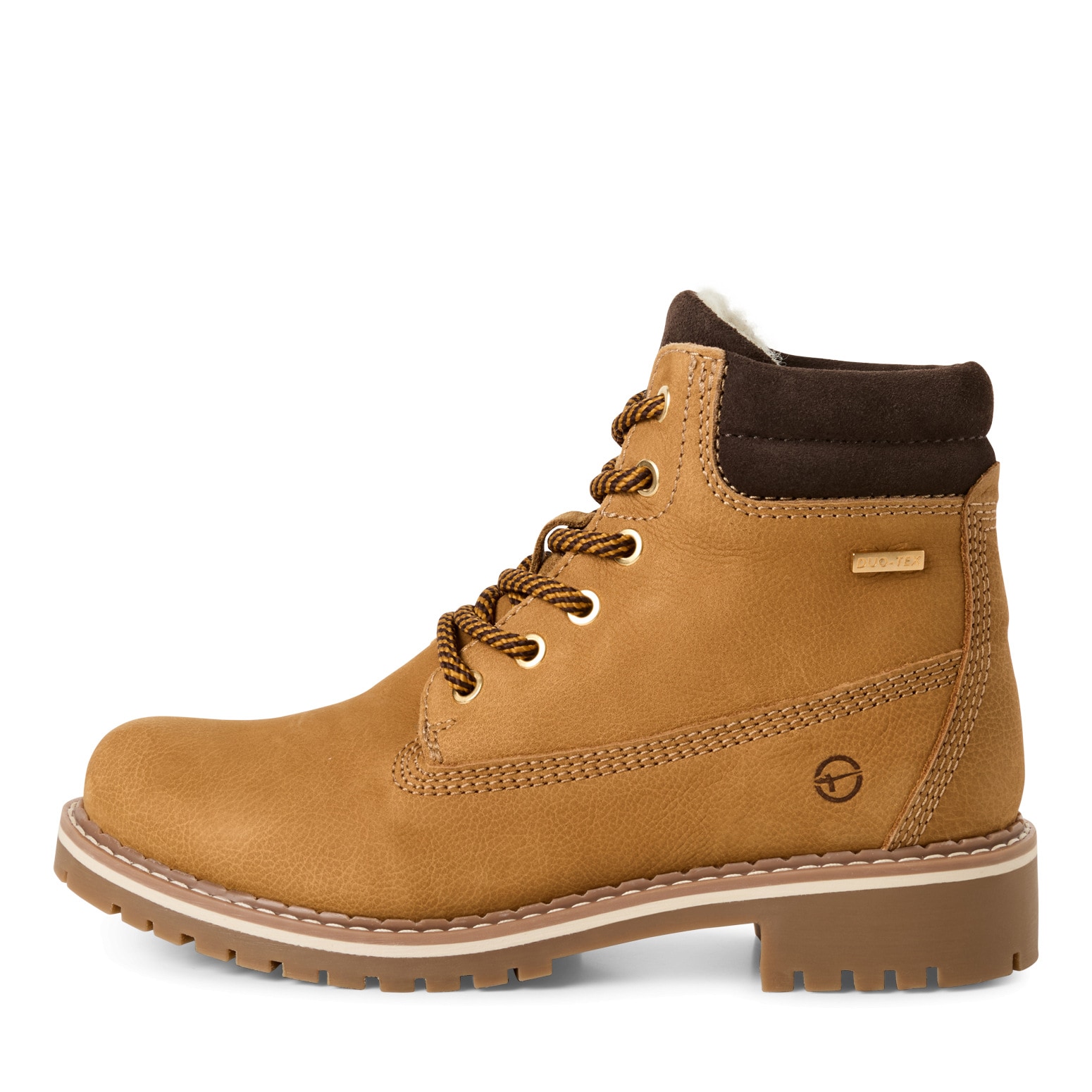 Tamaris Winterboots, Blockabsatz, Schnürstiefelette mit DUO-TEX Ausstattung