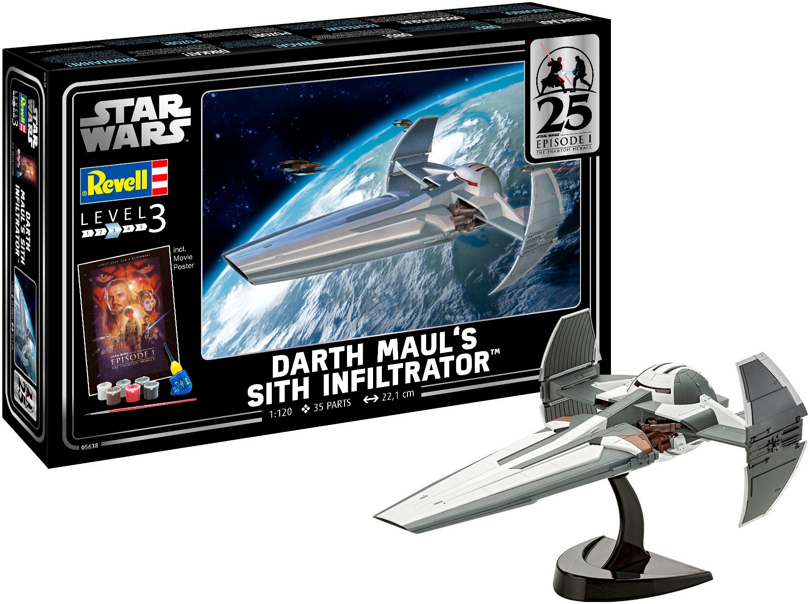 Modellbausatz »Geschenkset Darth Maul's Sith Infiltrator™«, Made in Germany