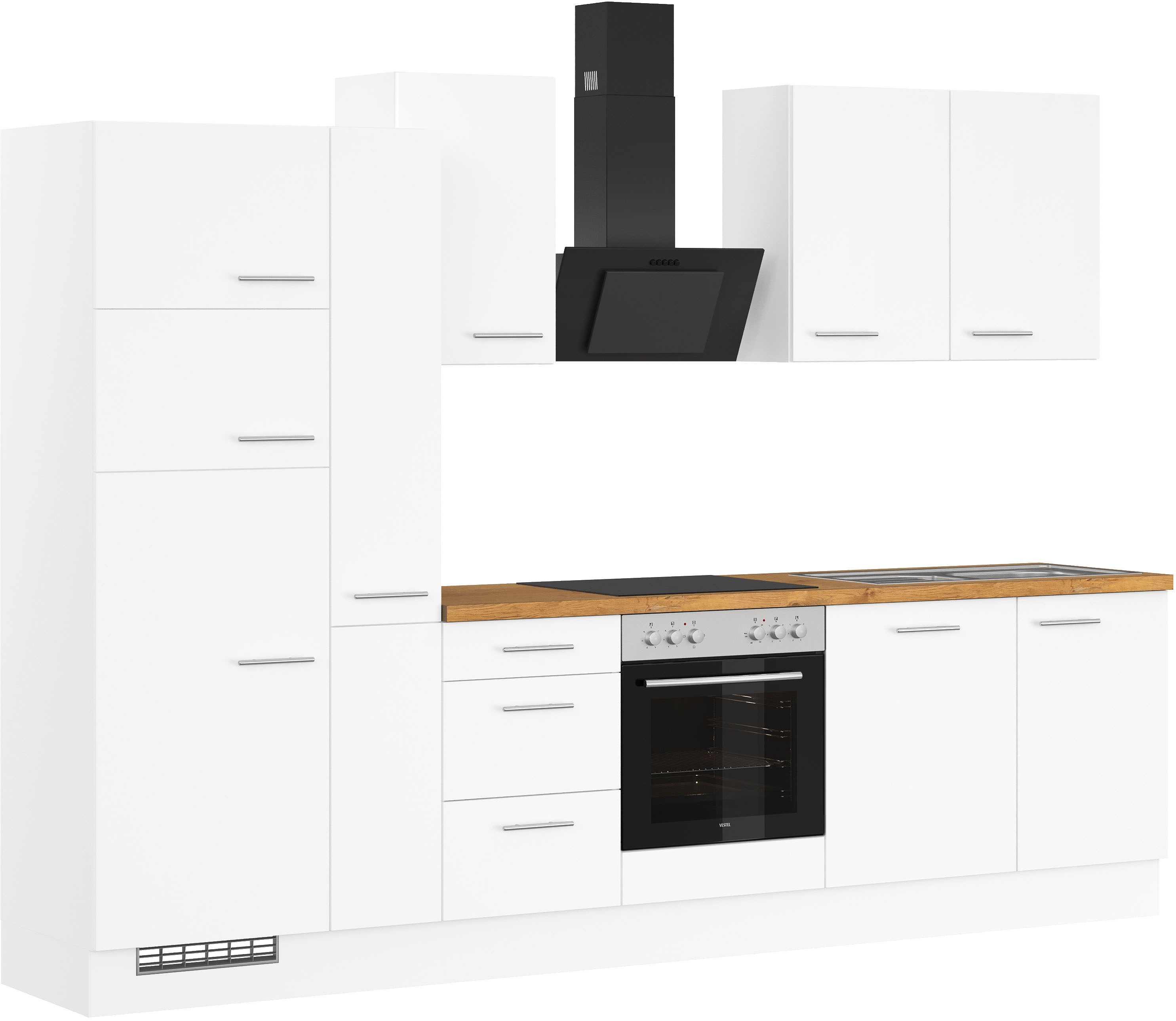 Thumbnail - IMPULS KÜCHEN Küchenzeile ""Valencia", Ausrichtung wählbar, Schubkästen mit Soft-Close," vormontiert, wahlweise mit E-Ge...