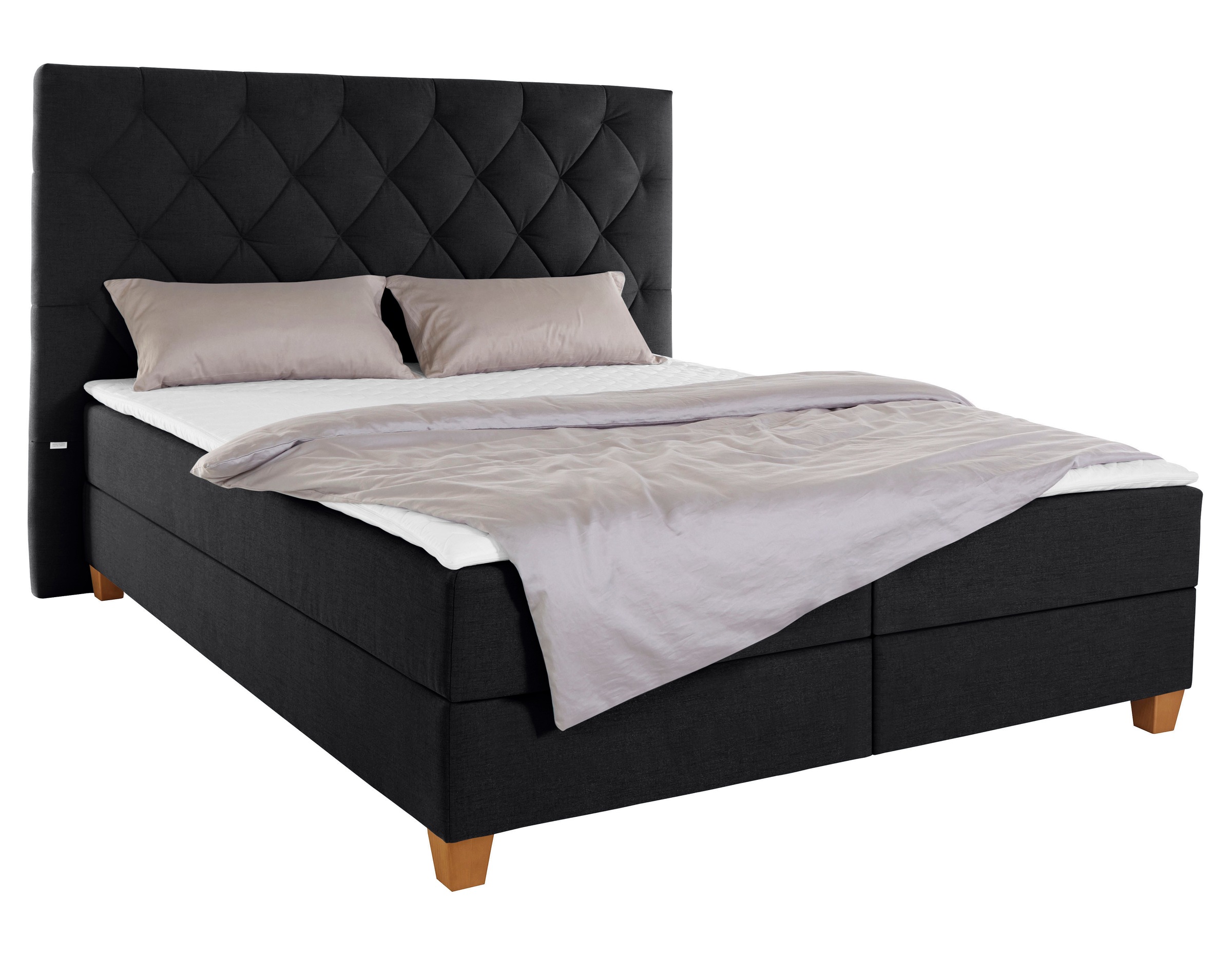 Home affaire Boxspringbett "Harmones hoch", in 3 Breiten, Härtegrad auch im günstig online kaufen
