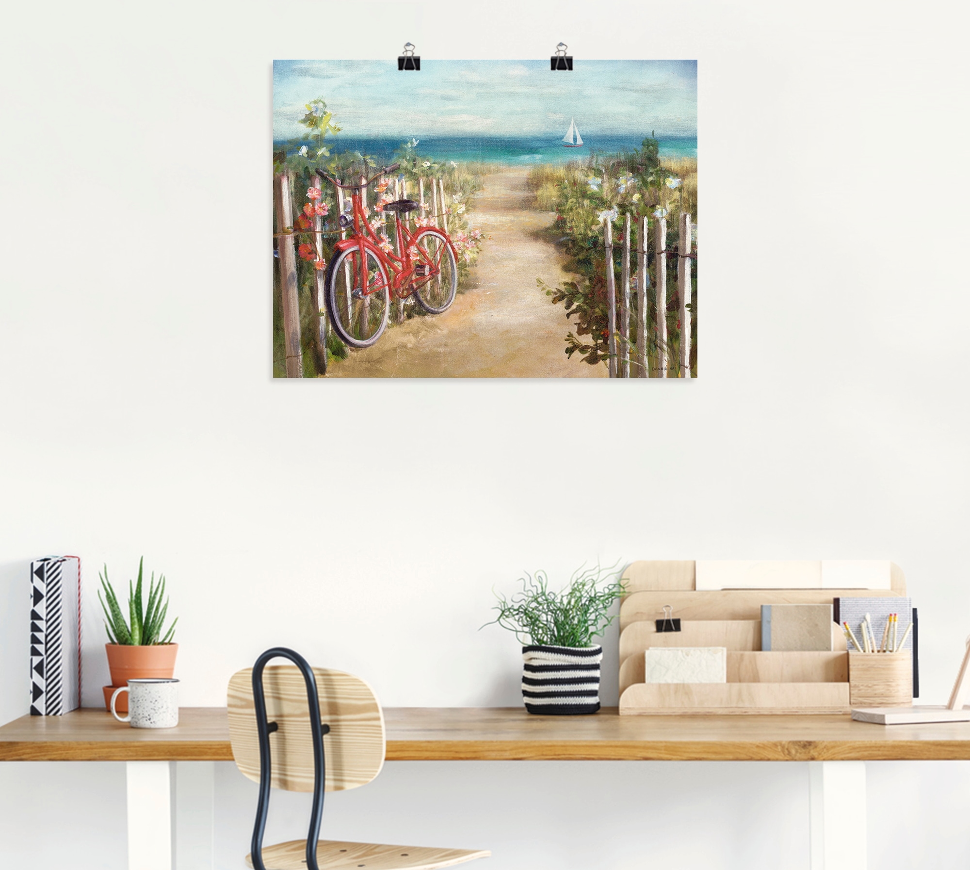 Artland Wandbild »Sommerfahrt« Fahrräder 1 Stk. tlg. als Leinwandbild, Poster in verschied. Größen