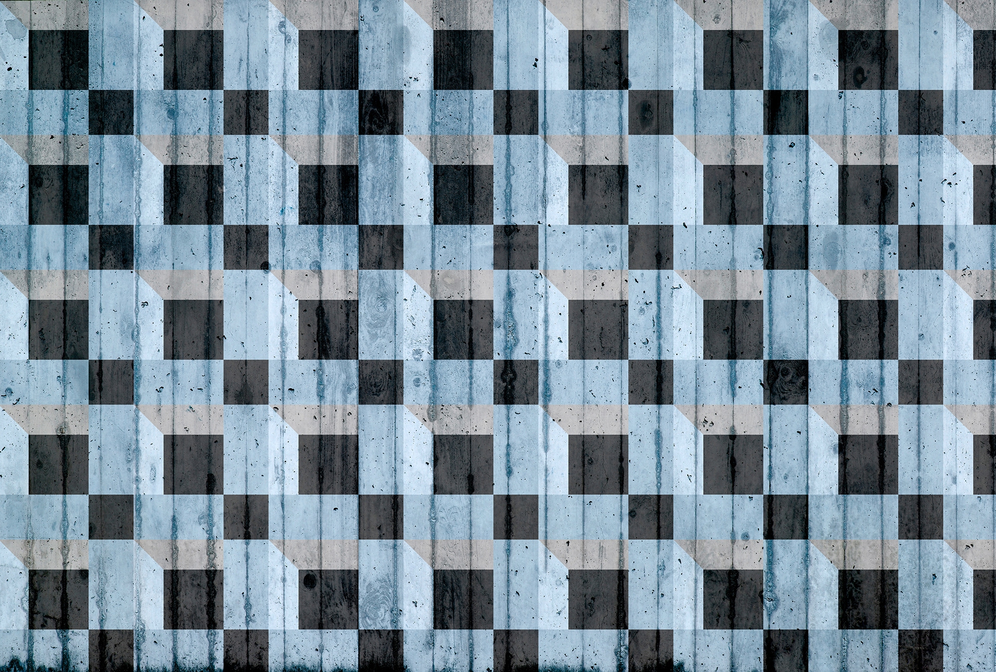 Architects Paper Fototapete "Atelier 47 Squares 3D 3" 3D-Optik glatt Vlies, Wand, Schräge, Decke
