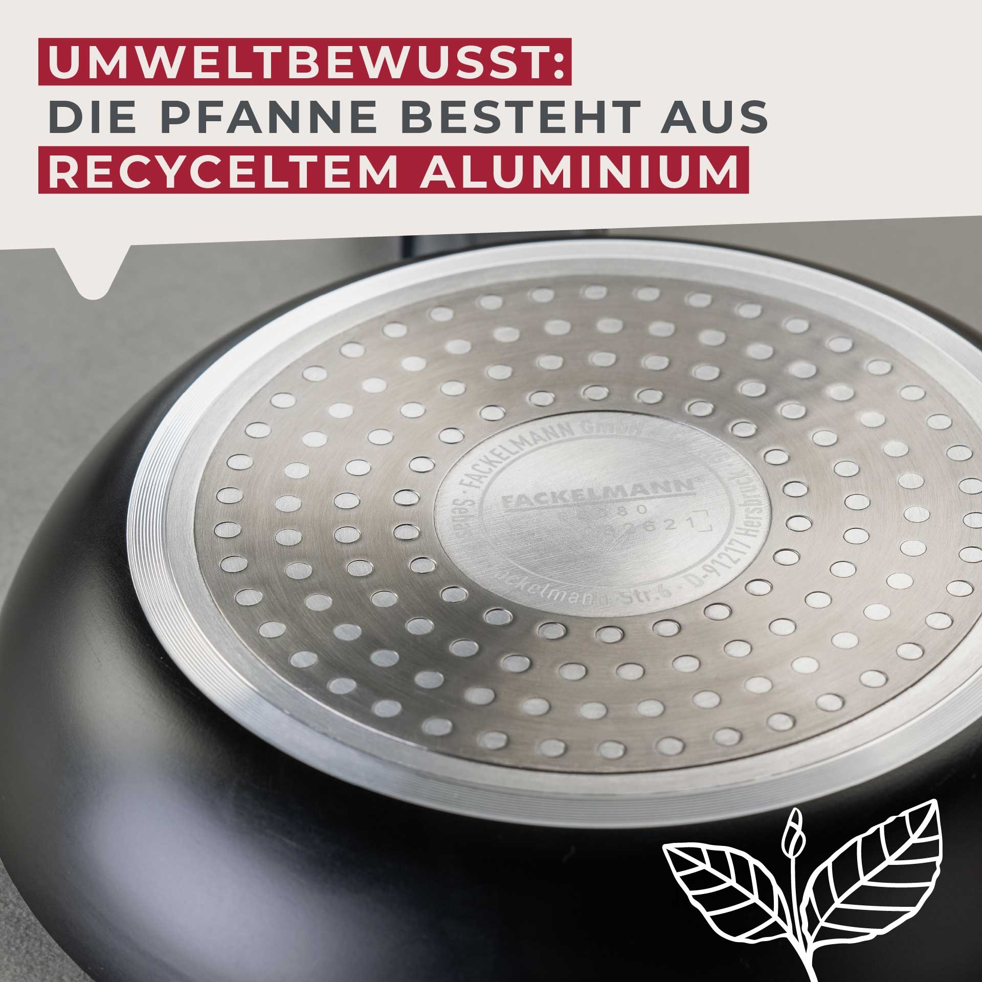 FACKELMANN Bratpfanne »Statement«, Aluminium, (Set, 3 tlg.), 3er Pfannenset Statement – Bratpfannen, Kochpfannen, Aluminium-Pfannen
