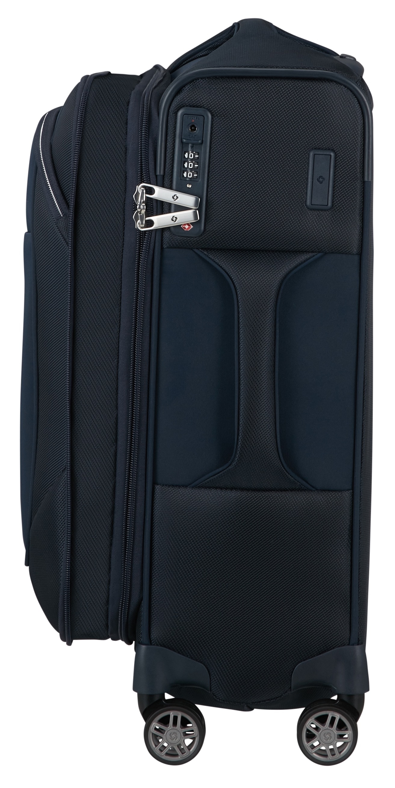 Samsonite Weichgepäck-Trolley »RE-LITE, verschiedene Größen und Farben«, (Set, 2 St., mit 2 Packwürfeln), 4 Rollen, Reisekoffer TSA-Schloss Stickerbogen Volumenerweiterung Laptopfach