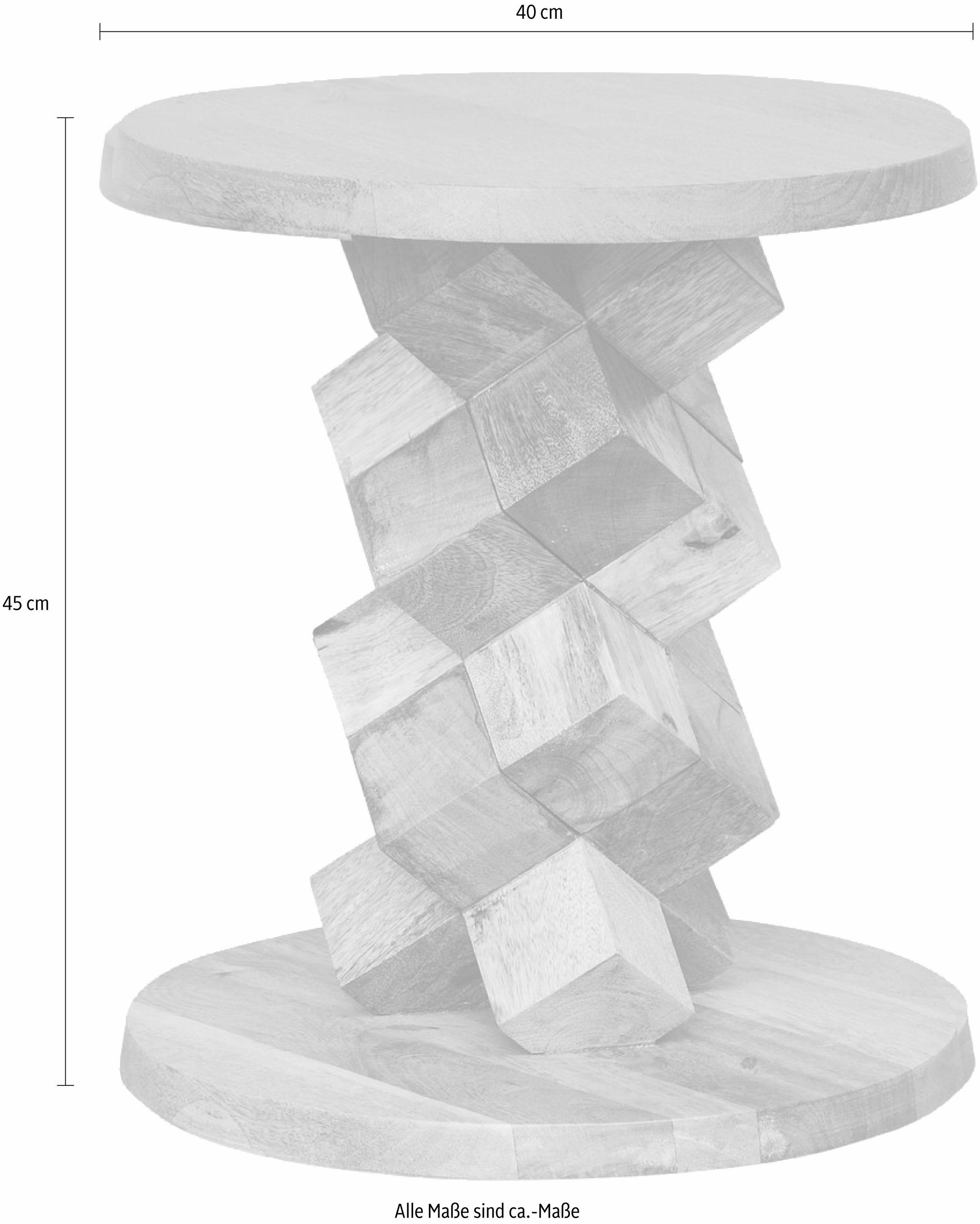 Beistelltisch OTTO HOME "Battle", braun, B:40cm H:45cm T:40cm, Tische, Beistelltisch 3