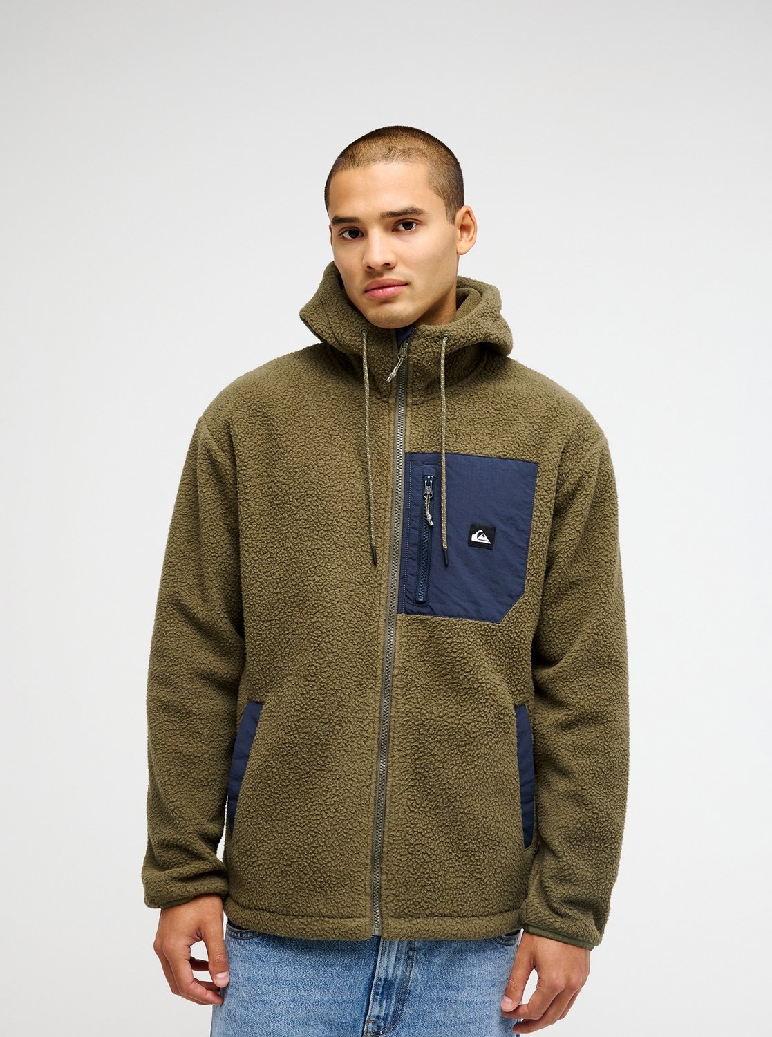 Quiksilver Kapuzenfleecejacke "CLEAN COAST FZ HOOD" mit Kapuze, aus Polyester, auch in großen Größen