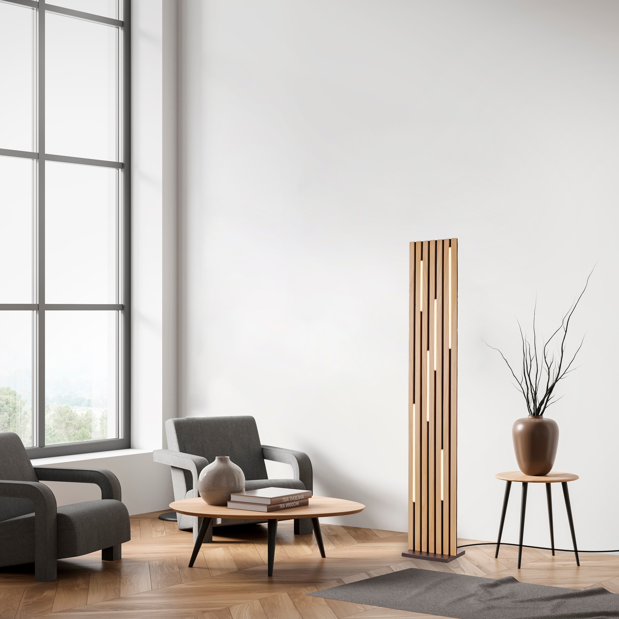 Neuhaus Q SMART HOME LIGHTS LED Stehlampe »Q-AKUSTIK« LED-Board 1 Stk. warmweiß - kaltweiß