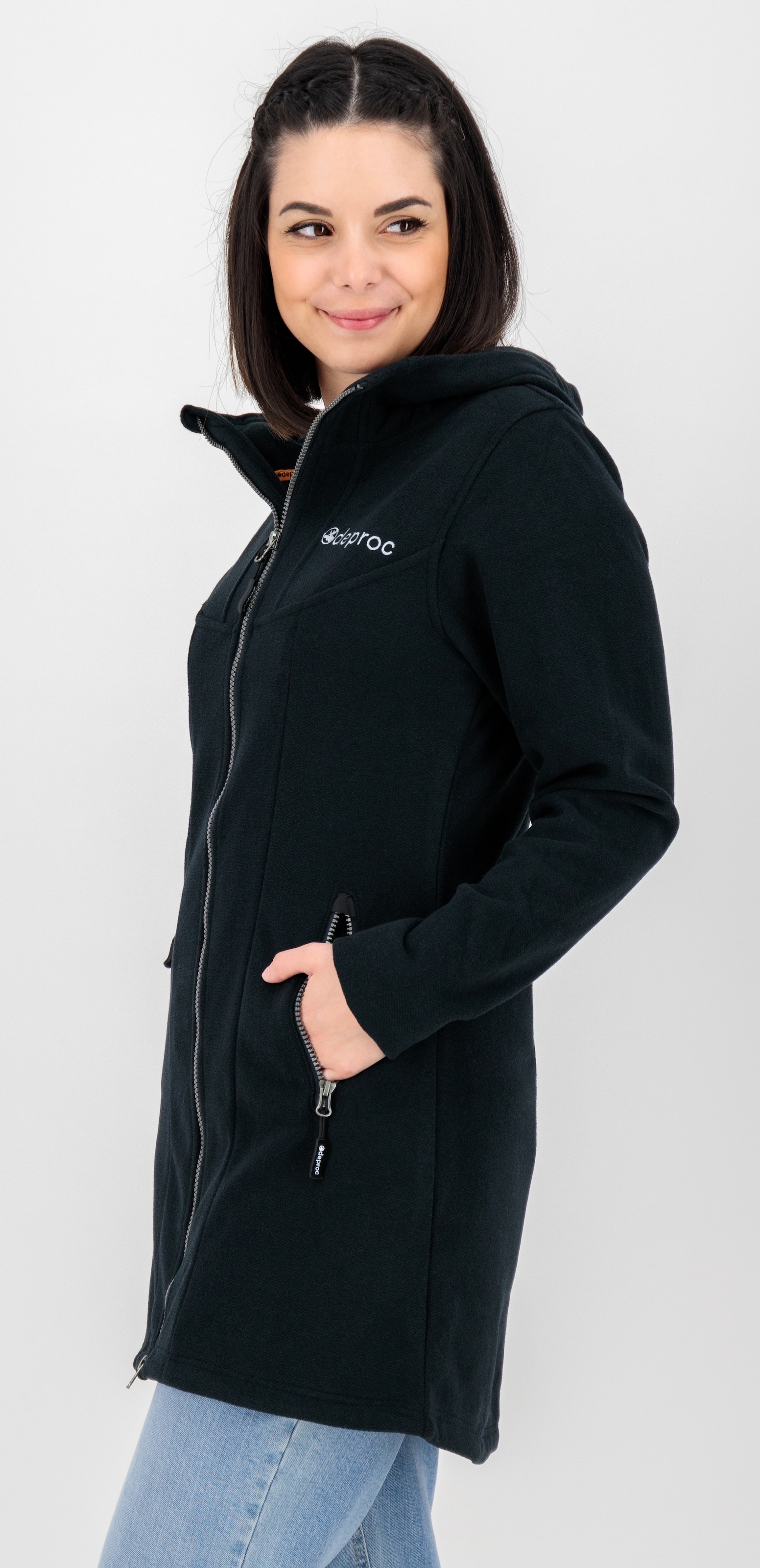 DEPROC Active Fleecejacke "GLORY APRIL", mit 2-Wege-Reißverschluss günstig online kaufen