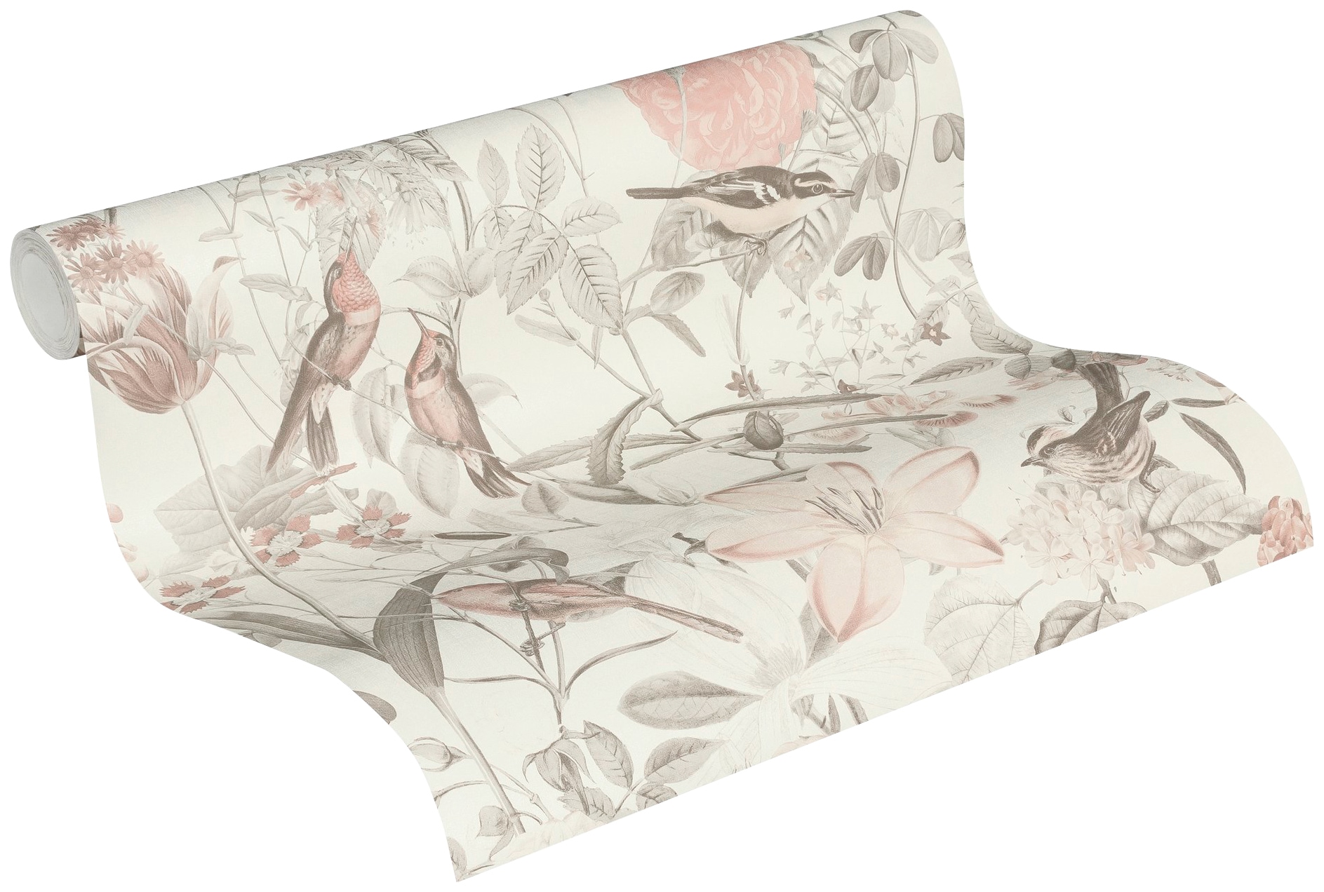 A.S. Création Vliestapete »Exotic Life tropisch floral natürlich«, floral-botanisch-Wald, Blumen-Tapete Floral Tapeten Wohnzimmer Schlafzimmer Küche Design Büro