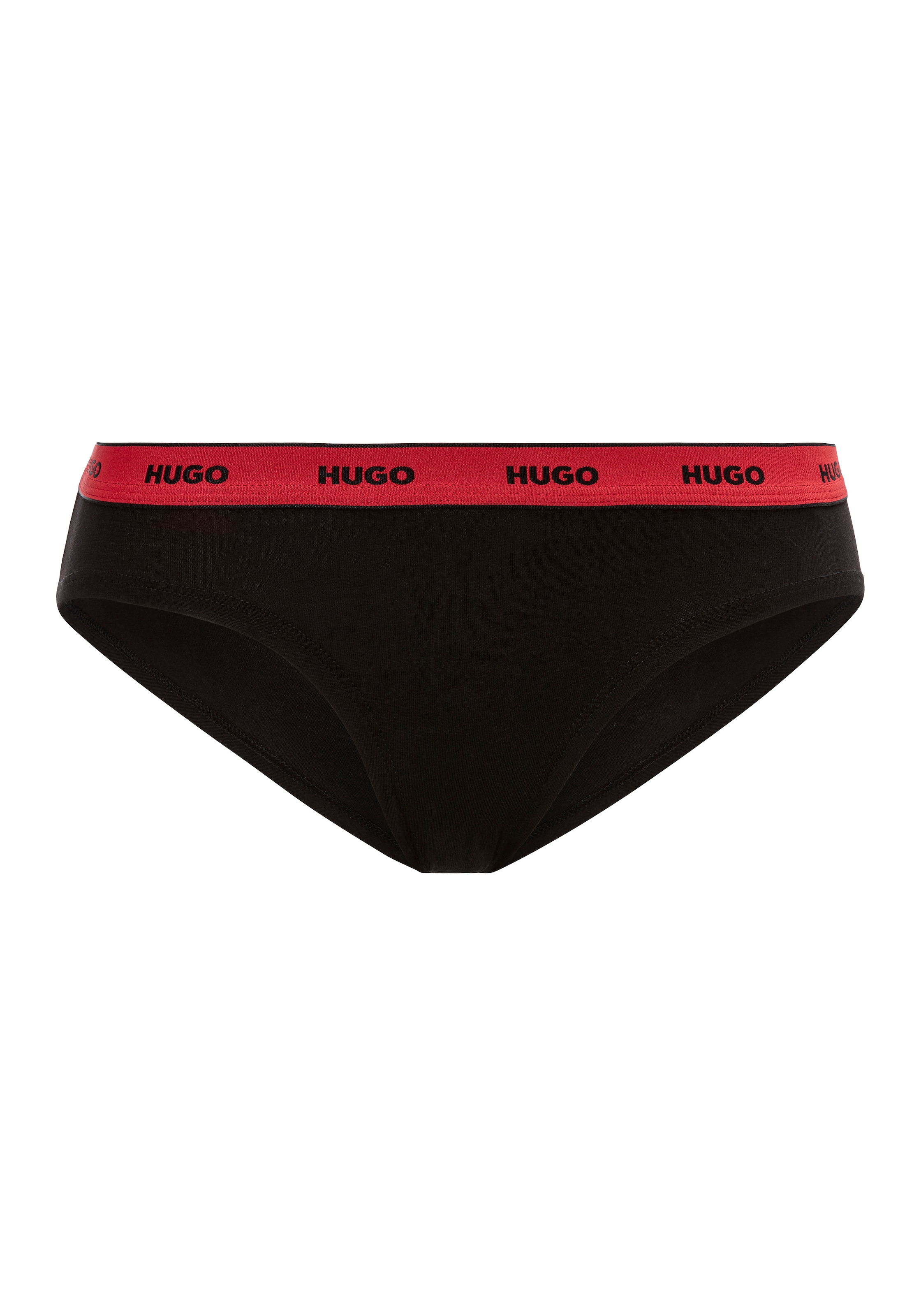HUGO Underwear Slip »TRIPLET BRIEF STRIPE«, (Packung, 3 St., 3er-Pack), mit kontrastfarbenem Logobund