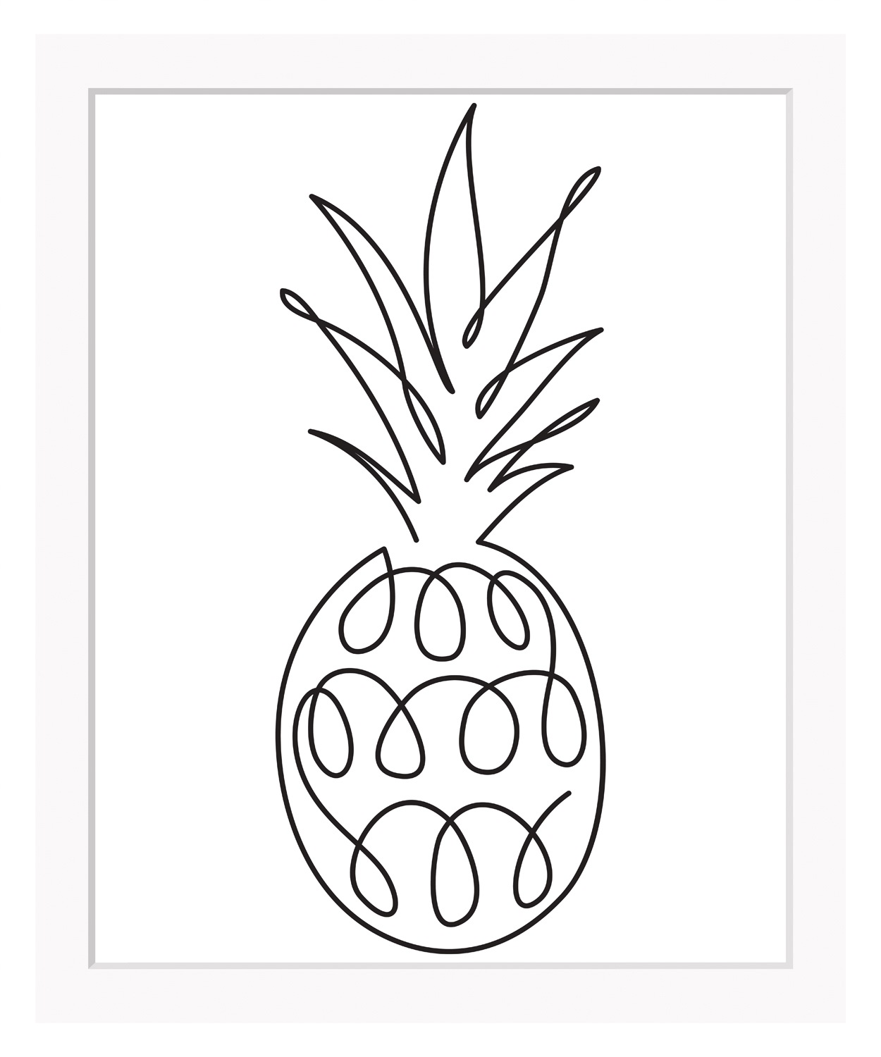 queence Bild "Juliane", Ananas, gerahmt, Ananas günstig online kaufen