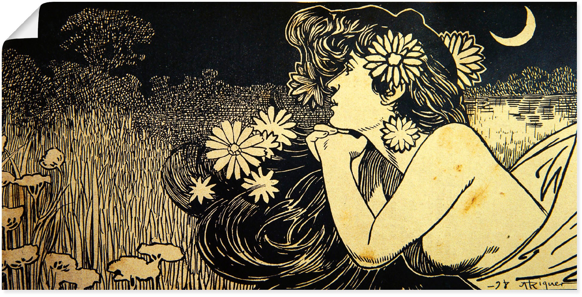 Artland Kunstdruck »Lux Magazin. 1898.«, Magazincover, (1 St.), als Alubild, Leinwandbild, Wandaufkleber oder Poster in versch. Größen