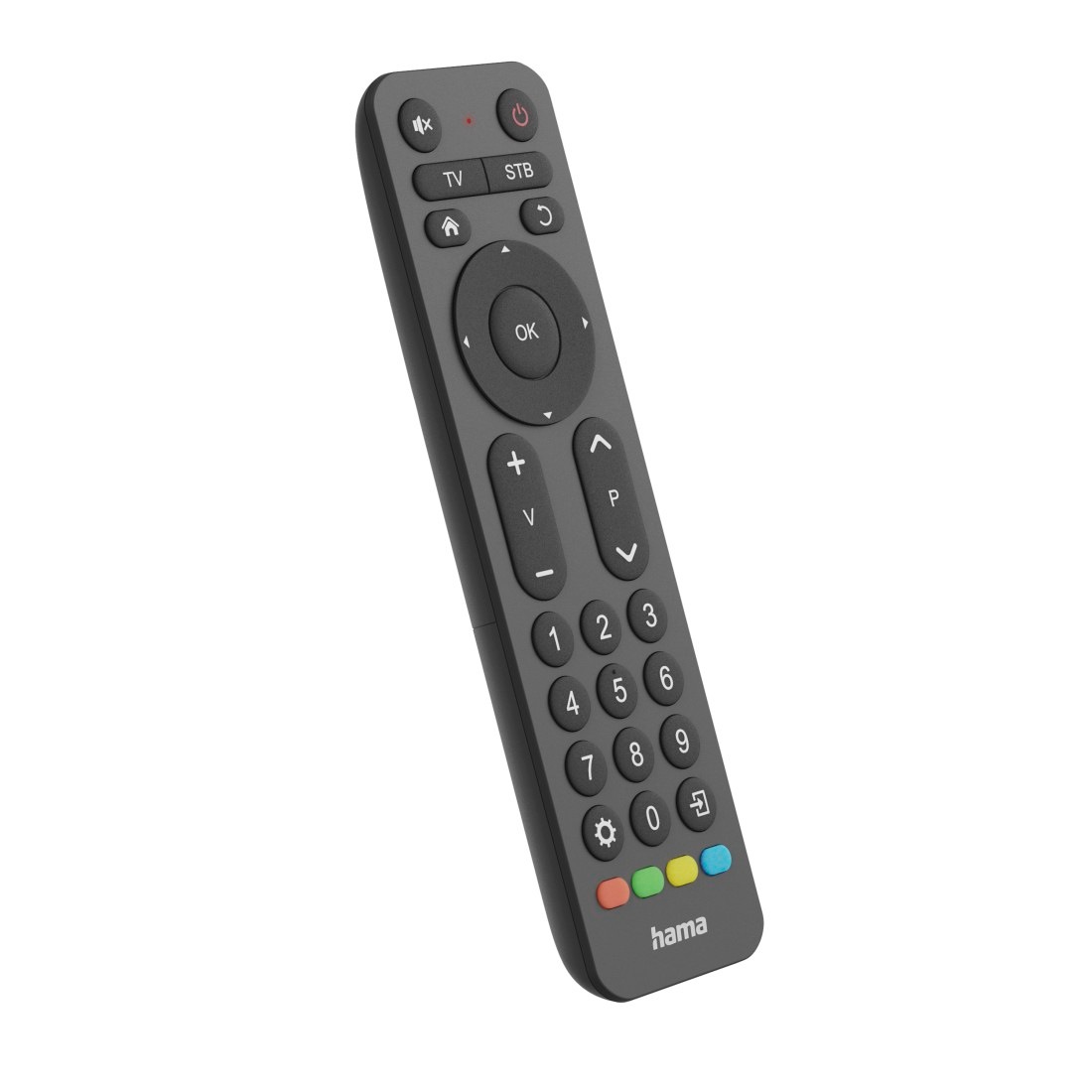 Hama Universal-Fernbedienung »Universal Fernbedienung für TV und Set-Top-Box mit großen Tasten« 2-in-1 Lernfunktion, große Tasten, steuert zwei Geräte, 10 m Reichweite