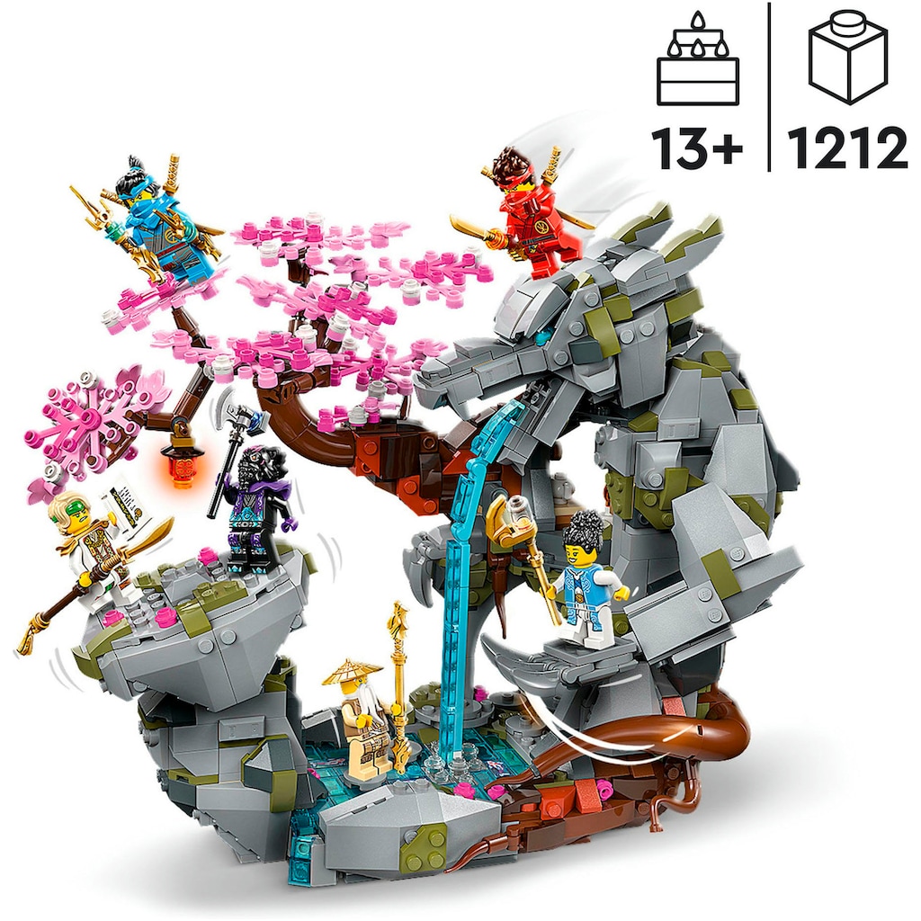 LEGO® Konstruktionsspielsteine »Drachenstein-Tempel (71819), LEGO® NINJAGO«, (1212 St.), Made in Europe