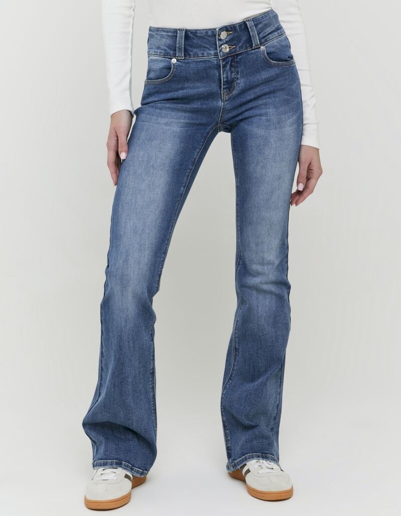 Tally Weijl Bootcut-Jeans "SPADECYNTIA" Baumwollmischung, Low Waist, mit do günstig online kaufen
