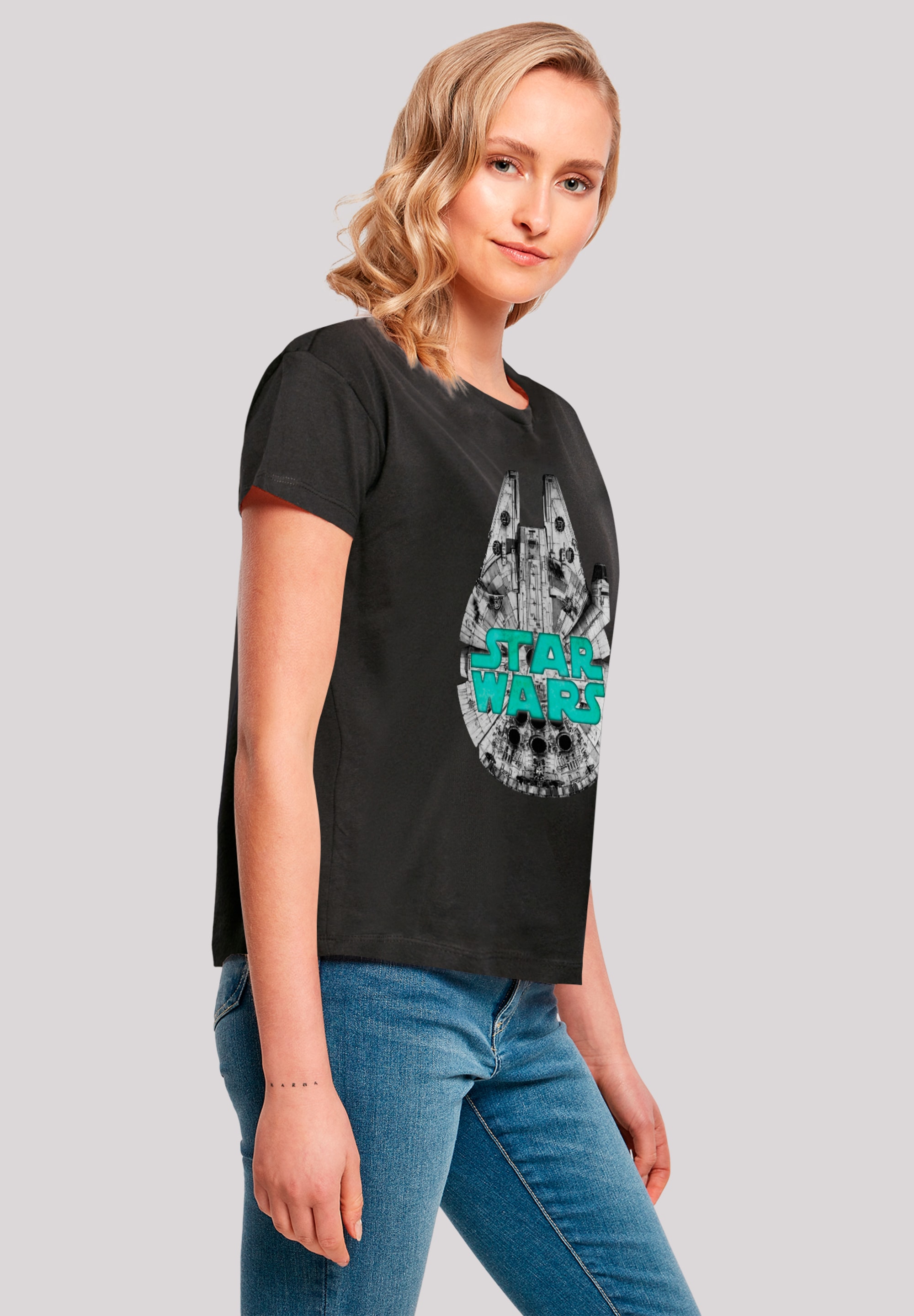 F4NT4STIC T-Shirt »Star Wars Millennium Falke Grün«, Premium Qualität