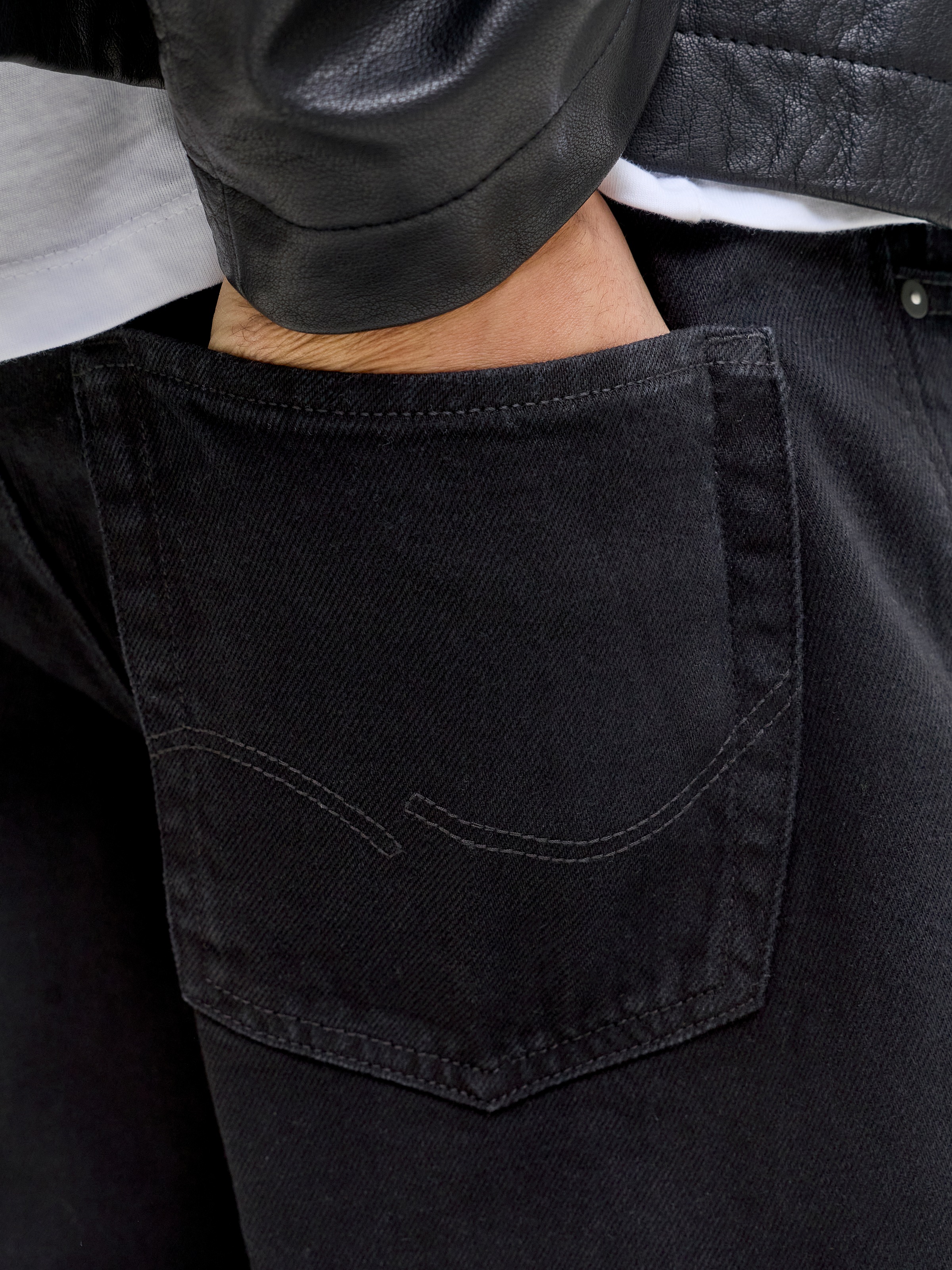 Thumbnail - Jack & Jones Relax-fit-Jeans "JJIEDDIE mit hoher Taille und lockerer Passform" Baumwolle, relax fit